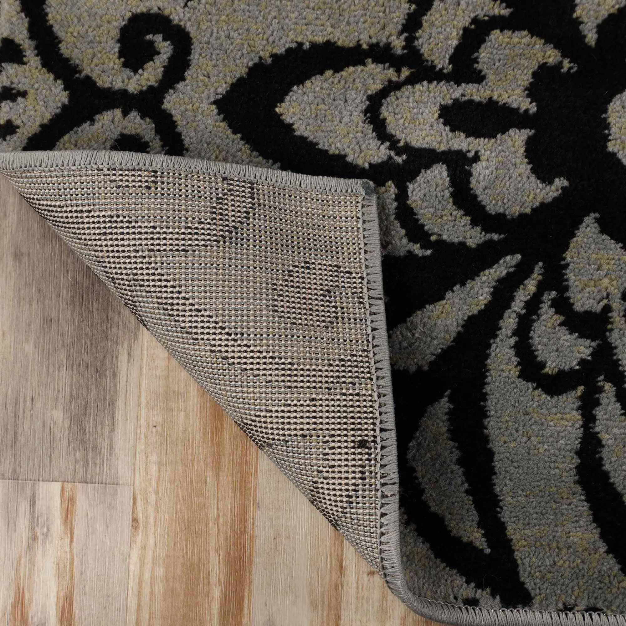 Superior Leigh Traditional Floral Scroll Indoor Runner or Area Rug