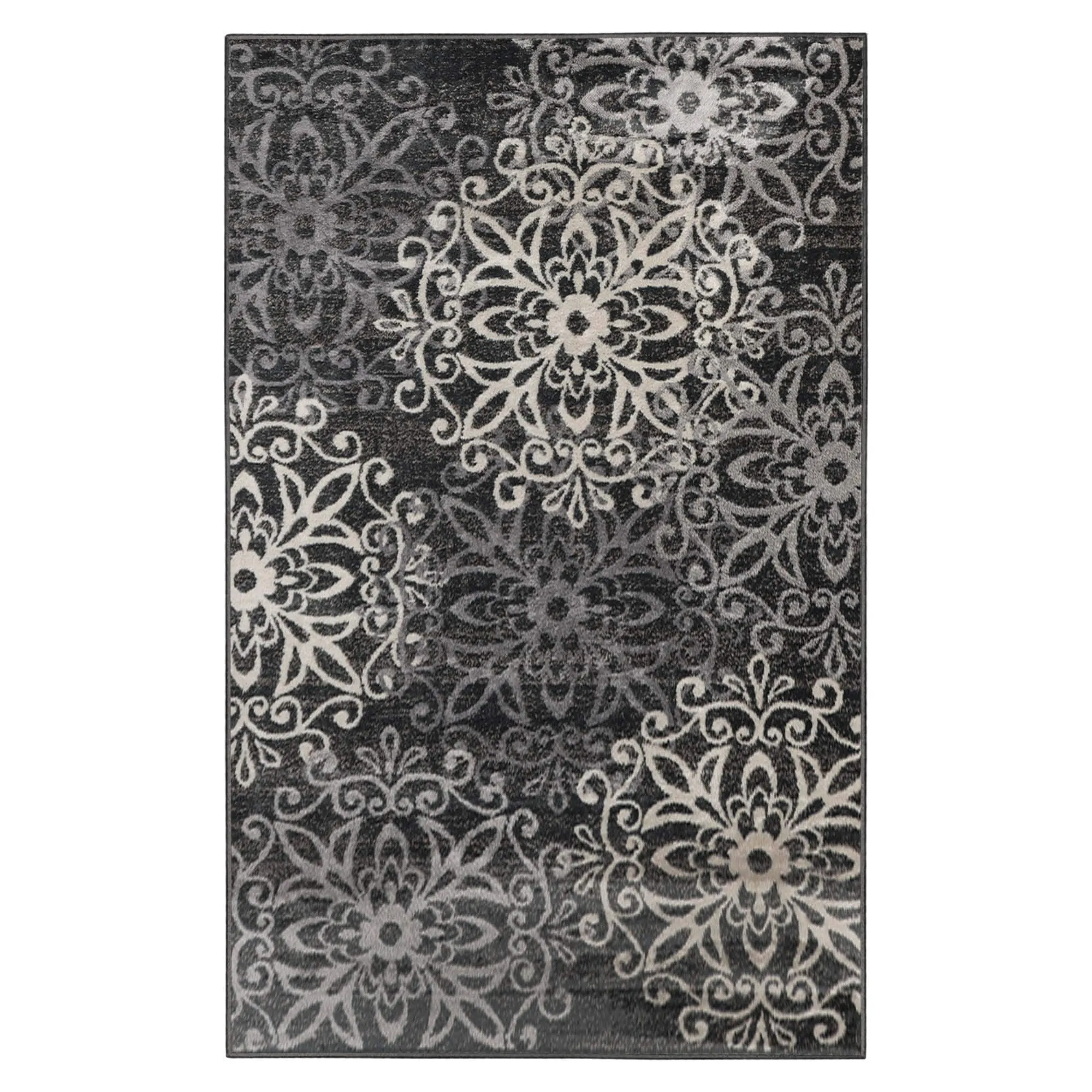 Superior Leigh Traditional Floral Scroll Indoor Runner or Area Rug