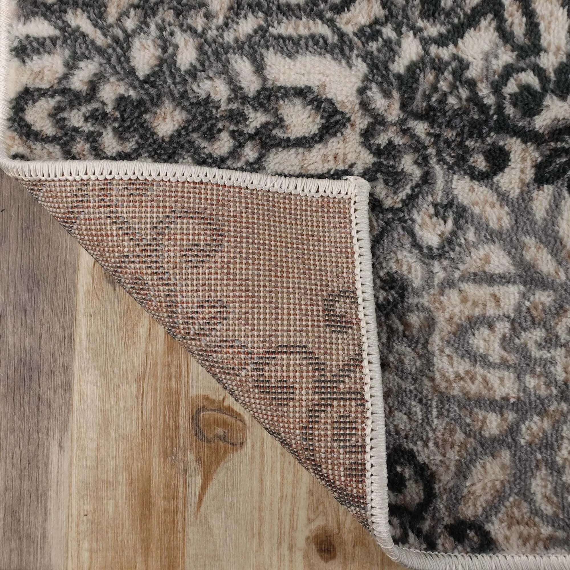 Superior Leigh Traditional Floral Scroll Indoor Runner or Area Rug