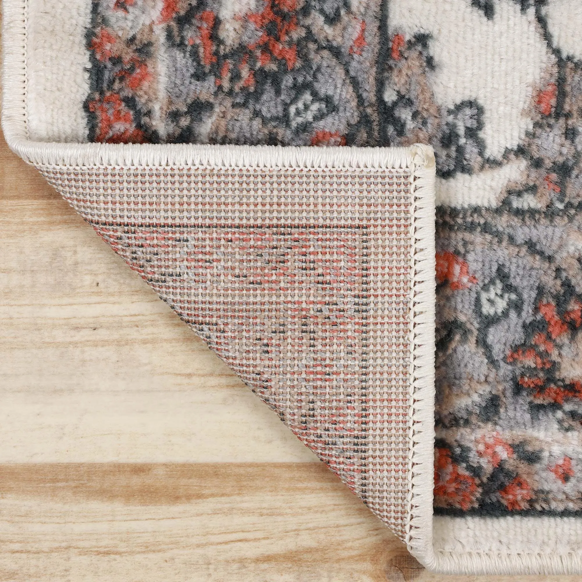 Superior Lille Traditional Floral Indoor Runner or Area Rug