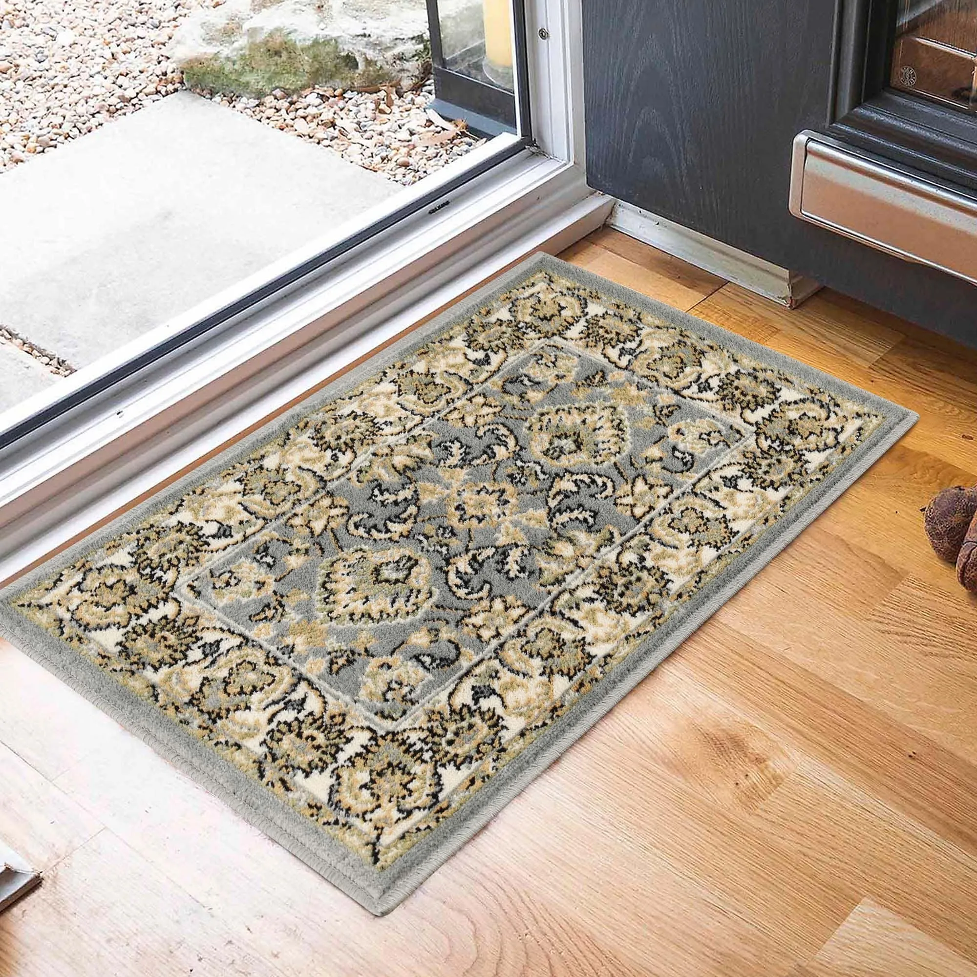 Superior Lille Traditional Floral Indoor Runner or Area Rug