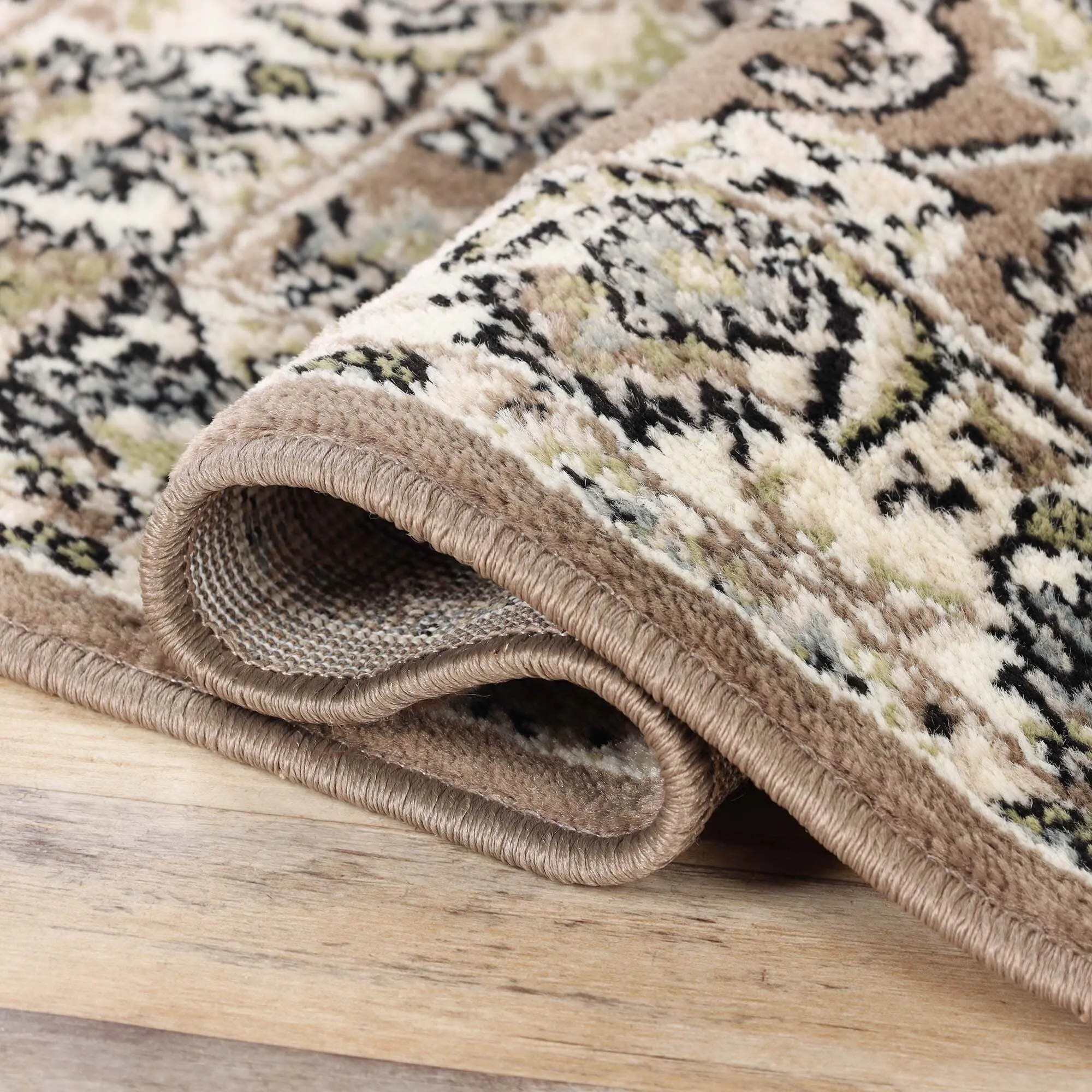 Superior Lille Traditional Floral Indoor Runner or Area Rug