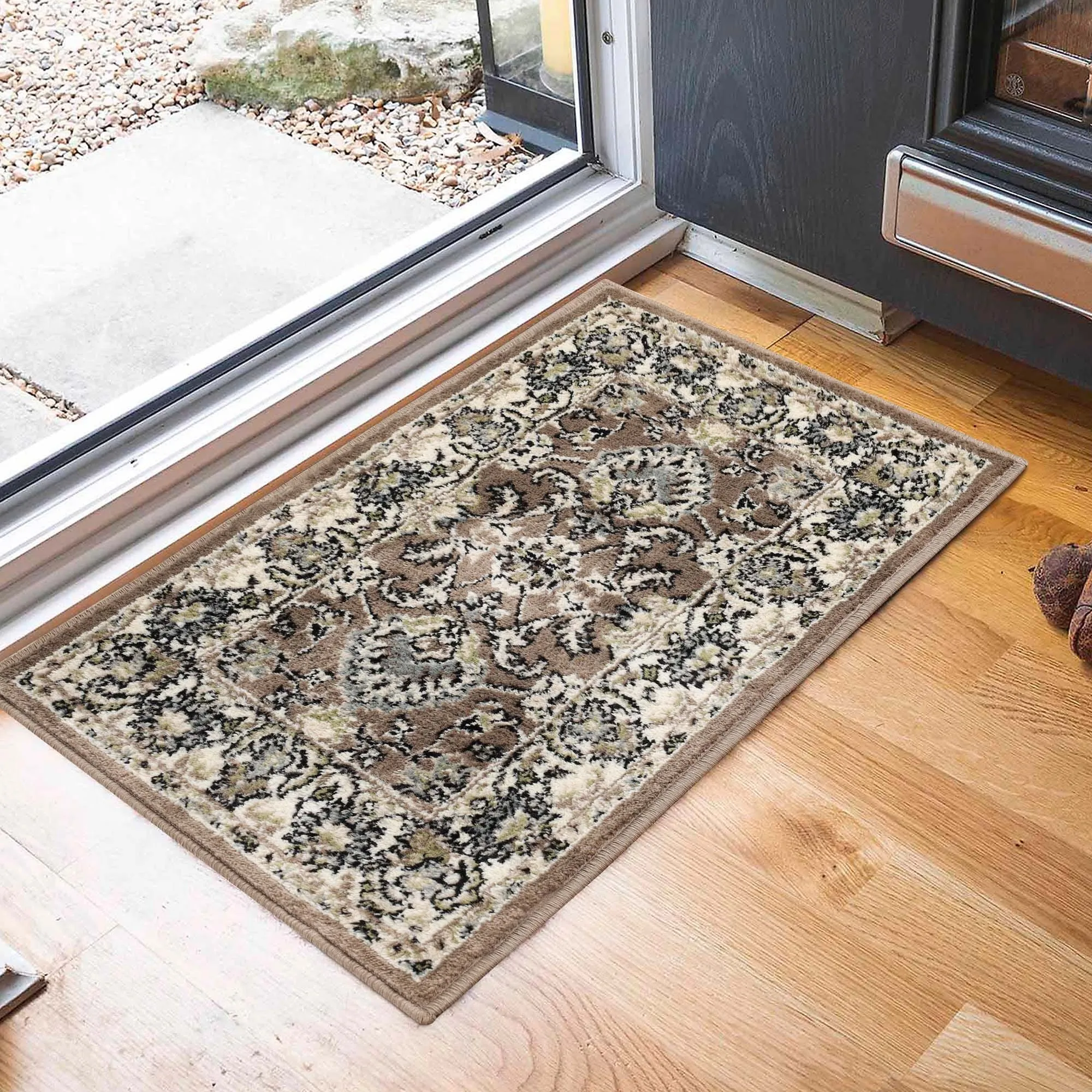 Superior Lille Traditional Floral Indoor Runner or Area Rug