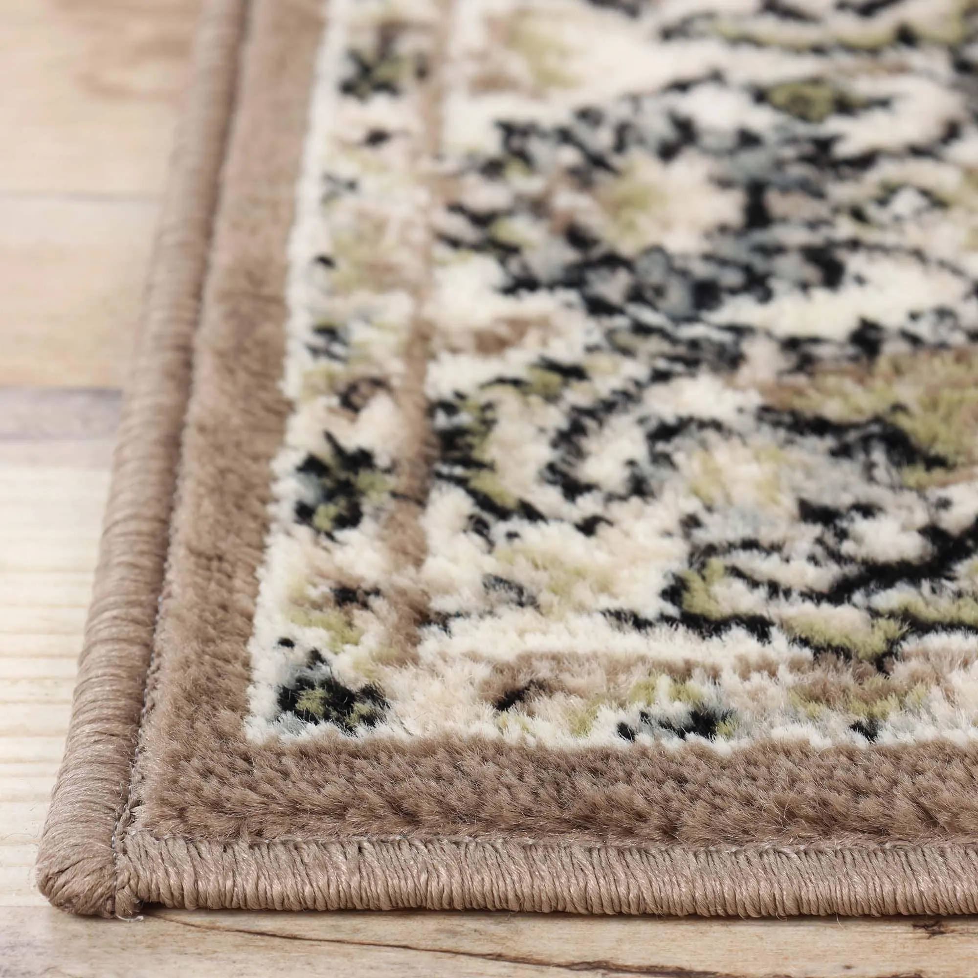 Superior Lille Traditional Floral Indoor Runner or Area Rug