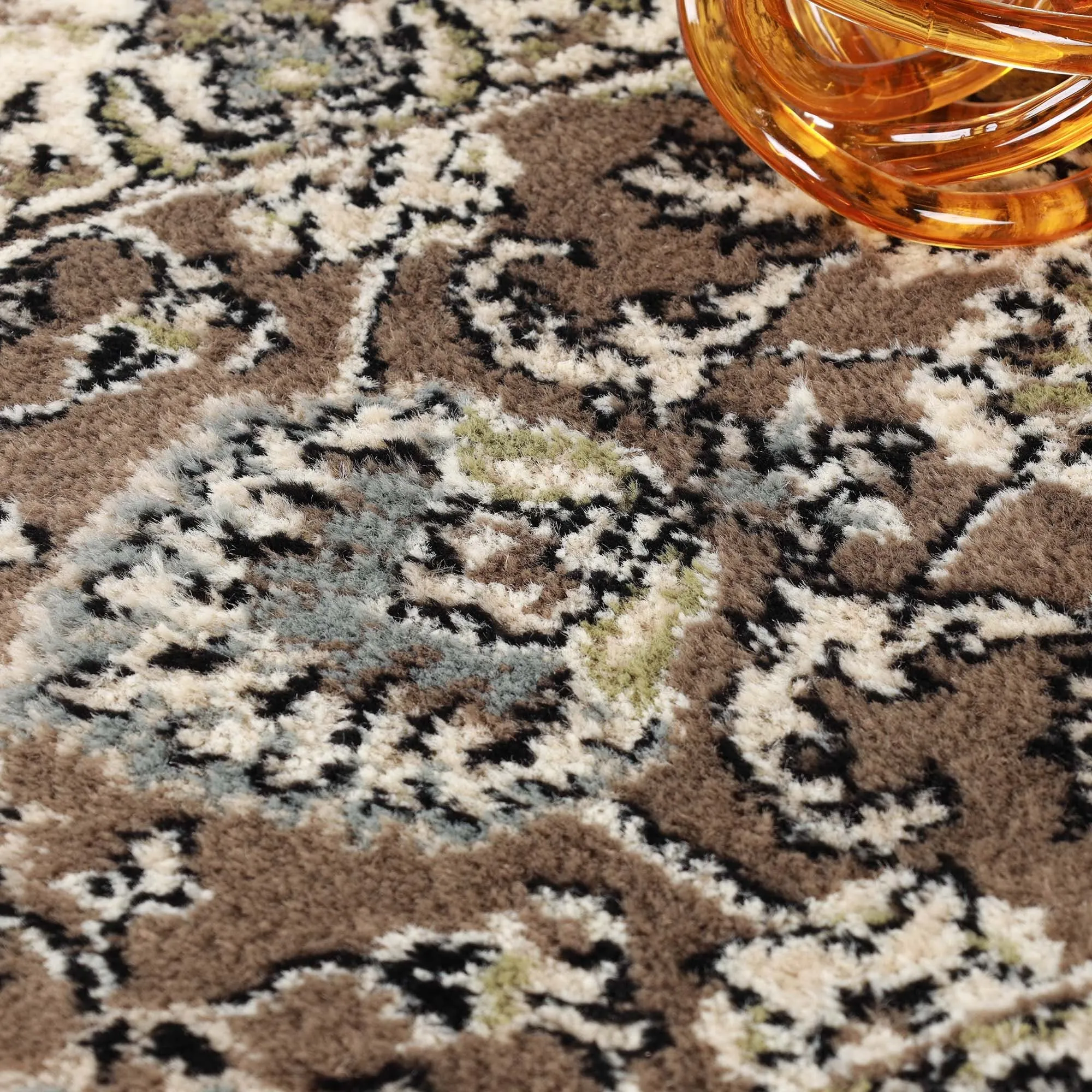 Superior Lille Traditional Floral Indoor Runner or Area Rug