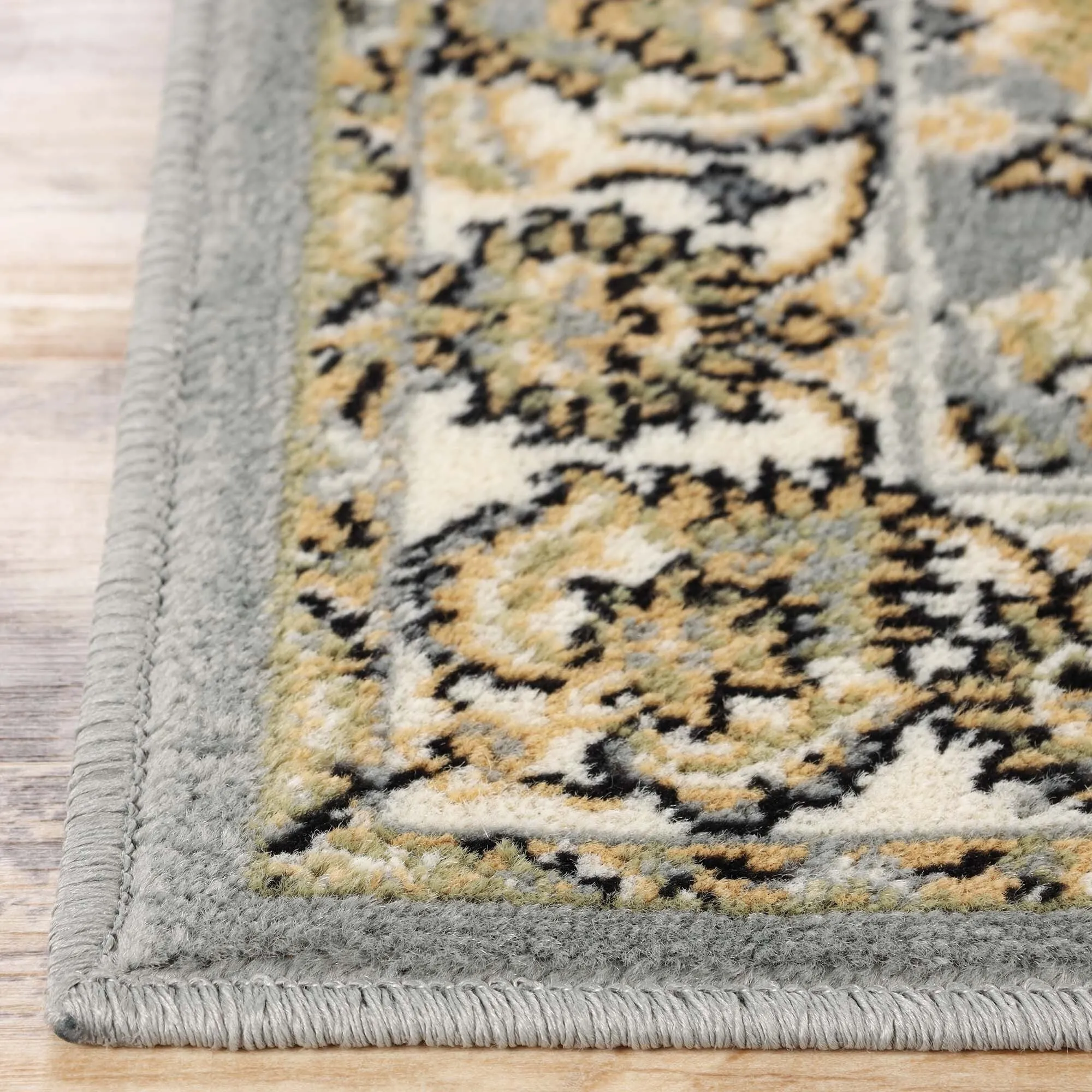 Superior Lille Traditional Floral Indoor Runner or Area Rug