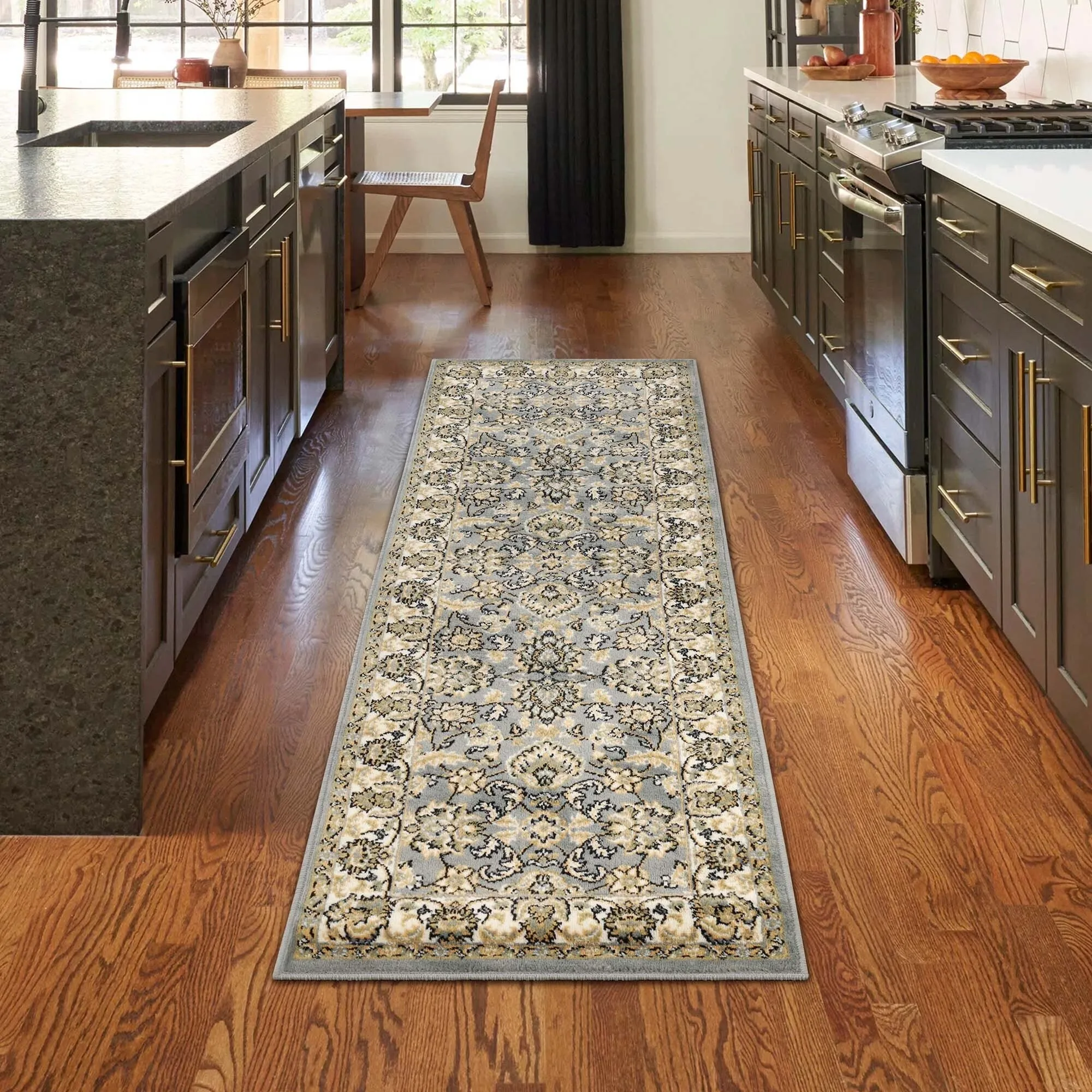 Superior Lille Traditional Floral Indoor Runner or Area Rug