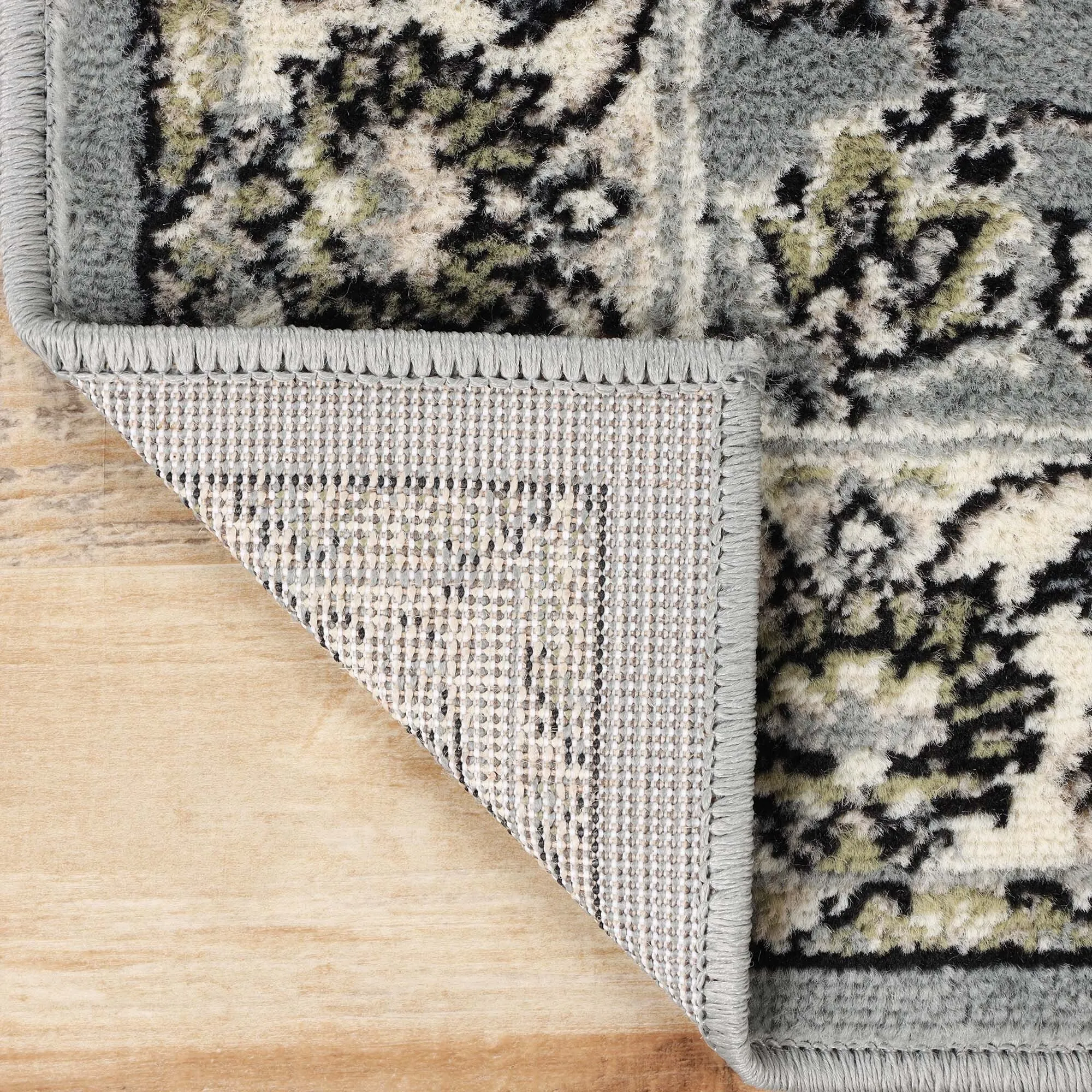 Superior Lille Traditional Floral Indoor Runner or Area Rug