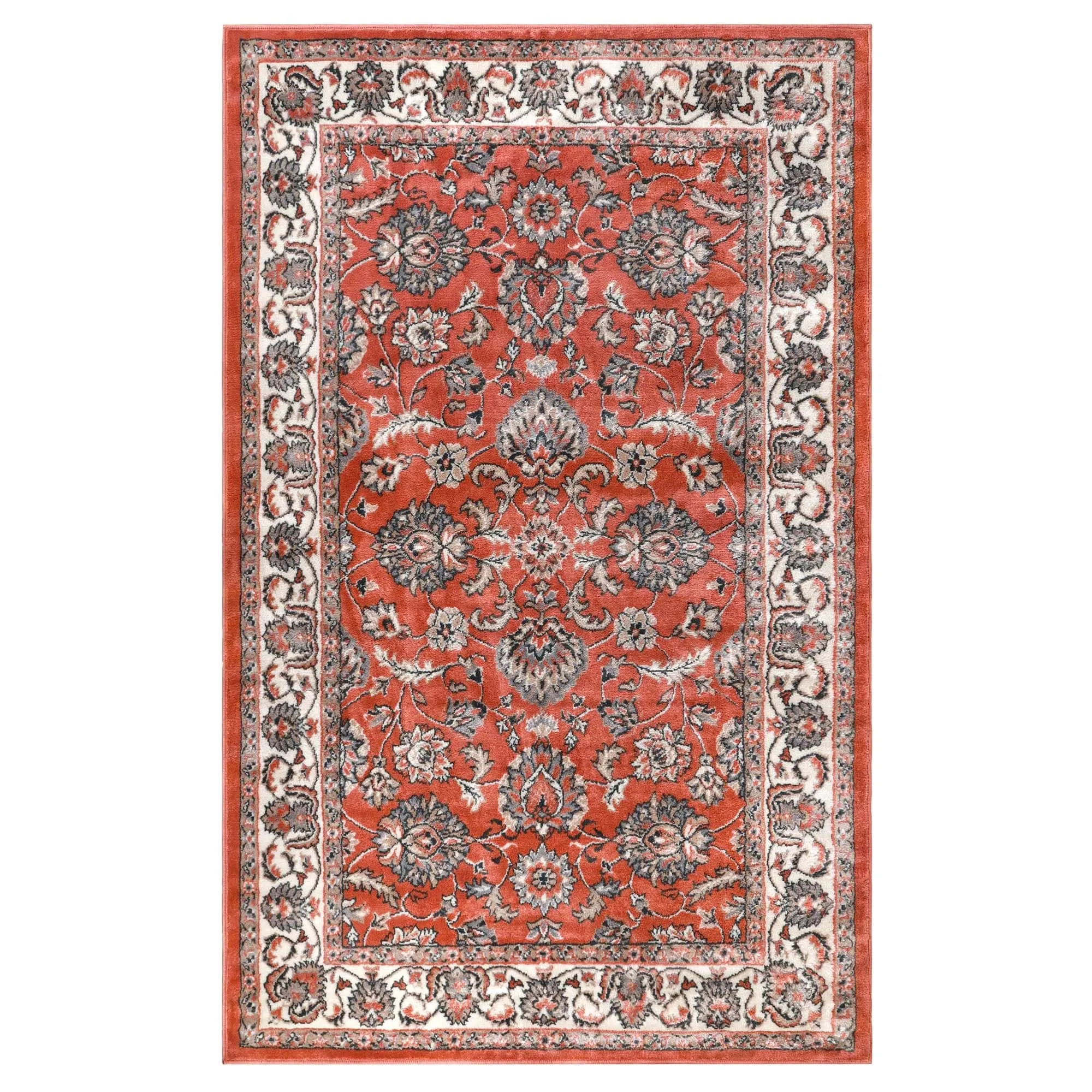 Superior Lille Traditional Floral Indoor Runner or Area Rug