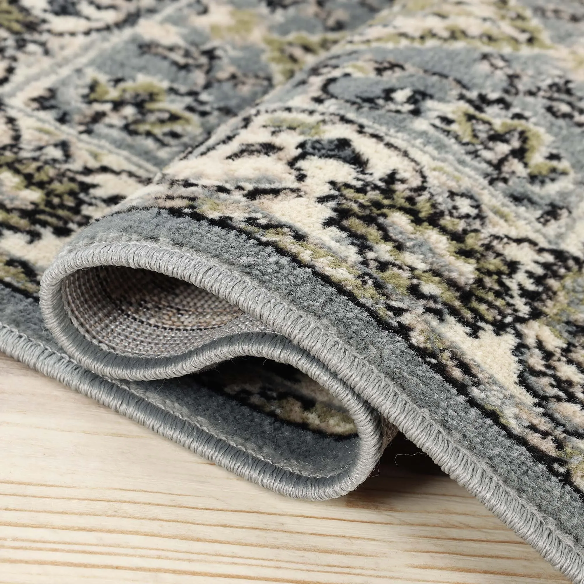 Superior Lille Traditional Floral Indoor Runner or Area Rug