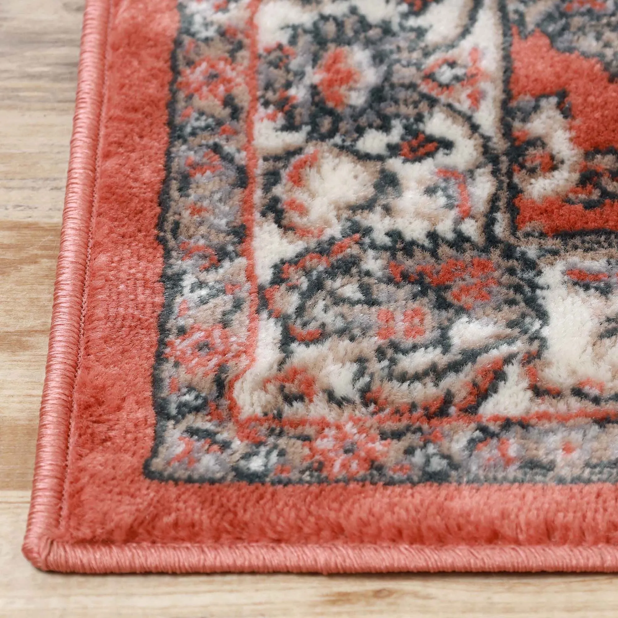 Superior Lille Traditional Floral Indoor Runner or Area Rug
