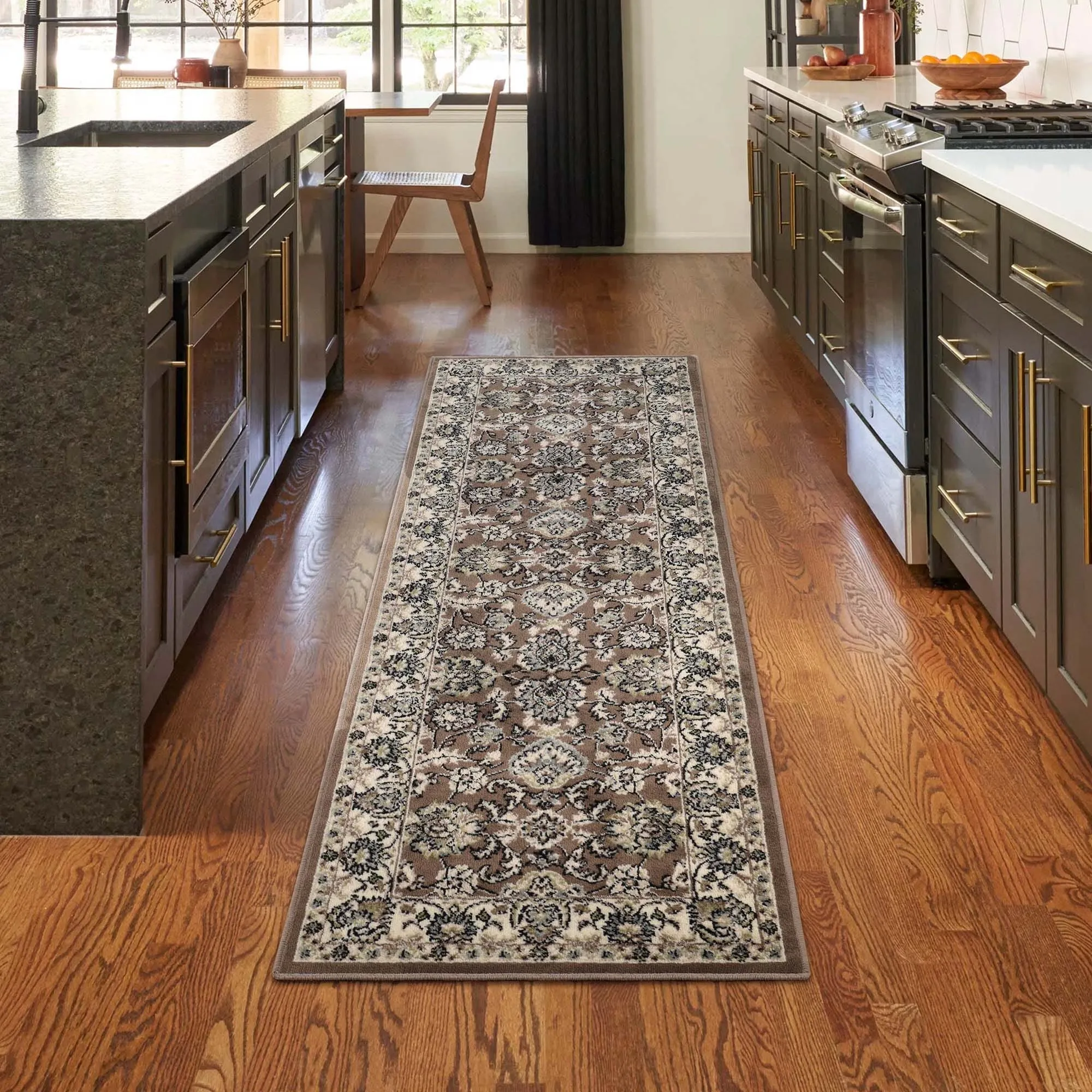 Superior Lille Traditional Floral Indoor Runner or Area Rug