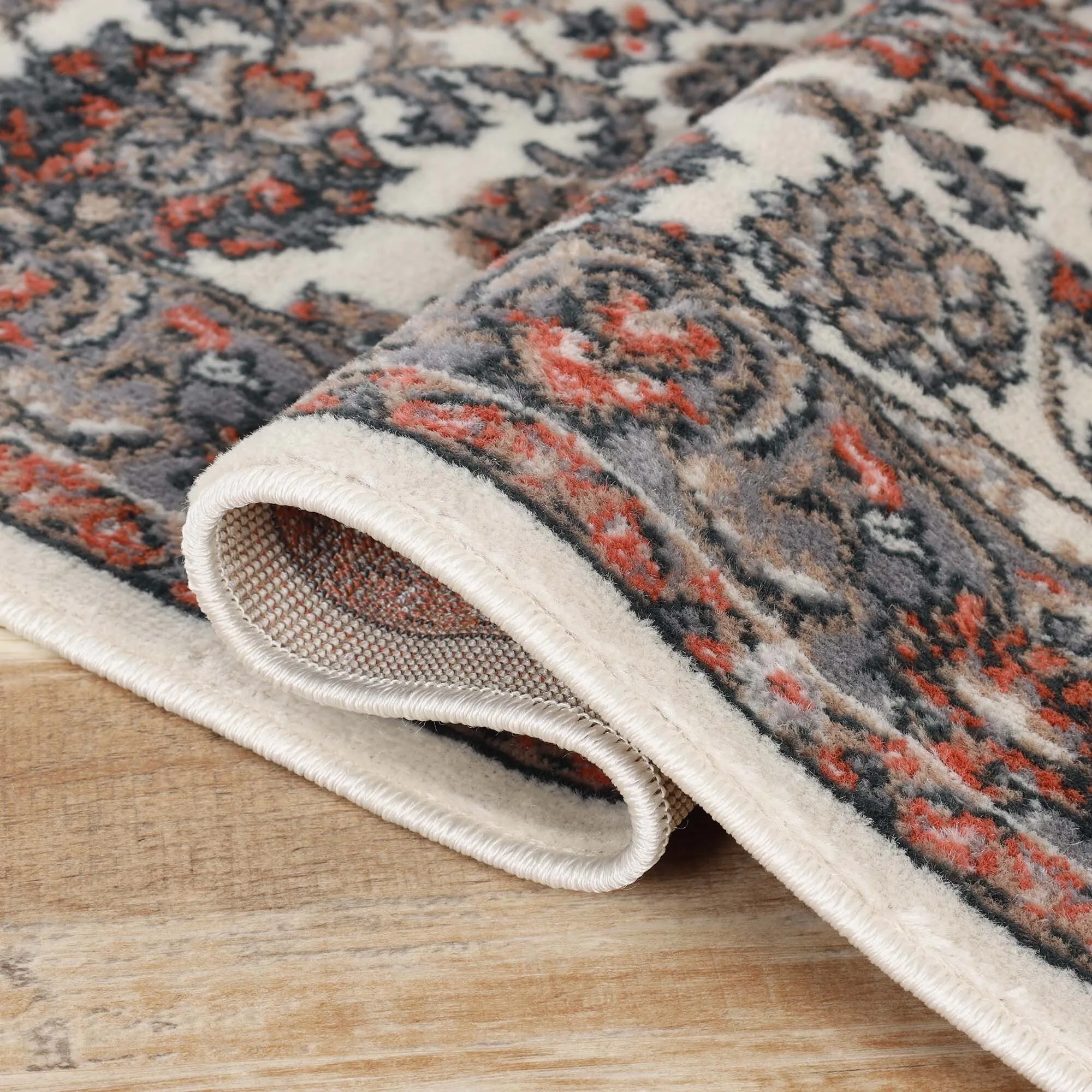 Superior Lille Traditional Floral Indoor Runner or Area Rug