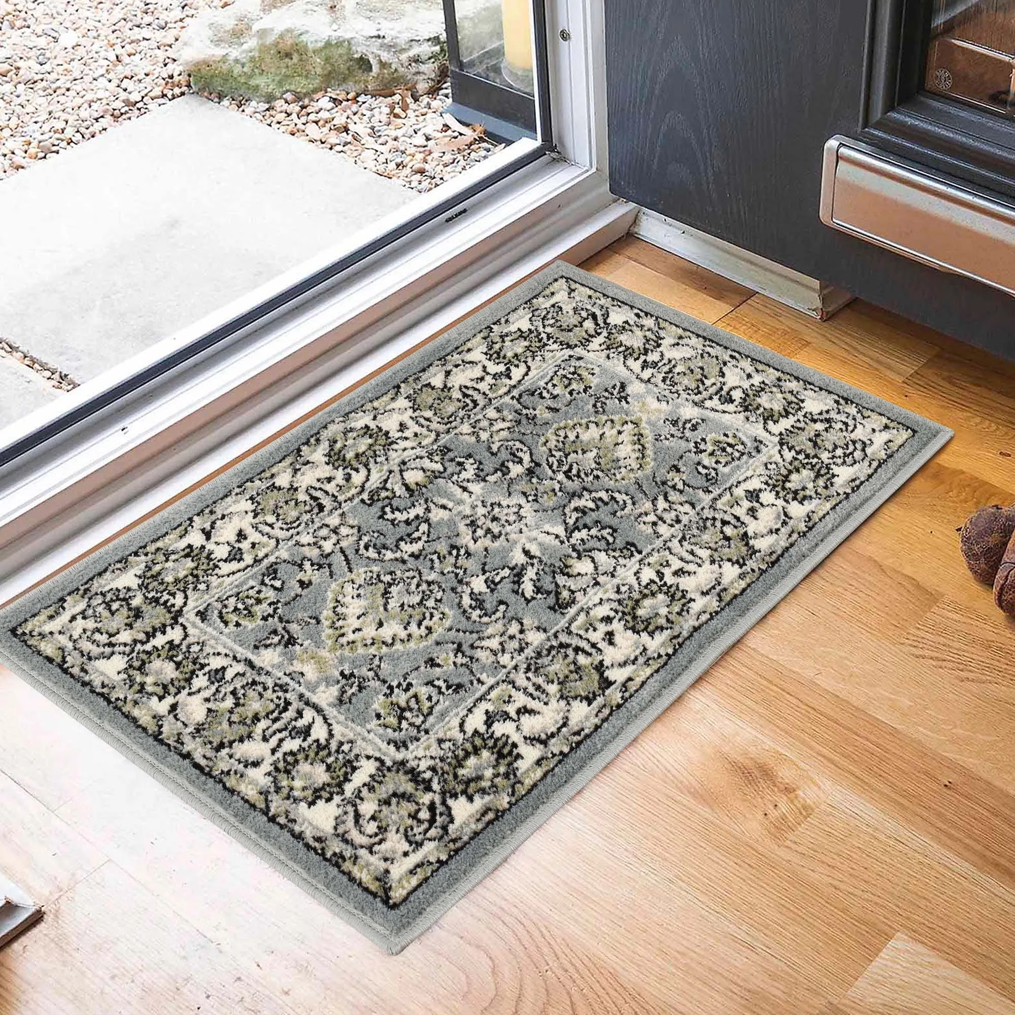 Superior Lille Traditional Floral Indoor Runner or Area Rug