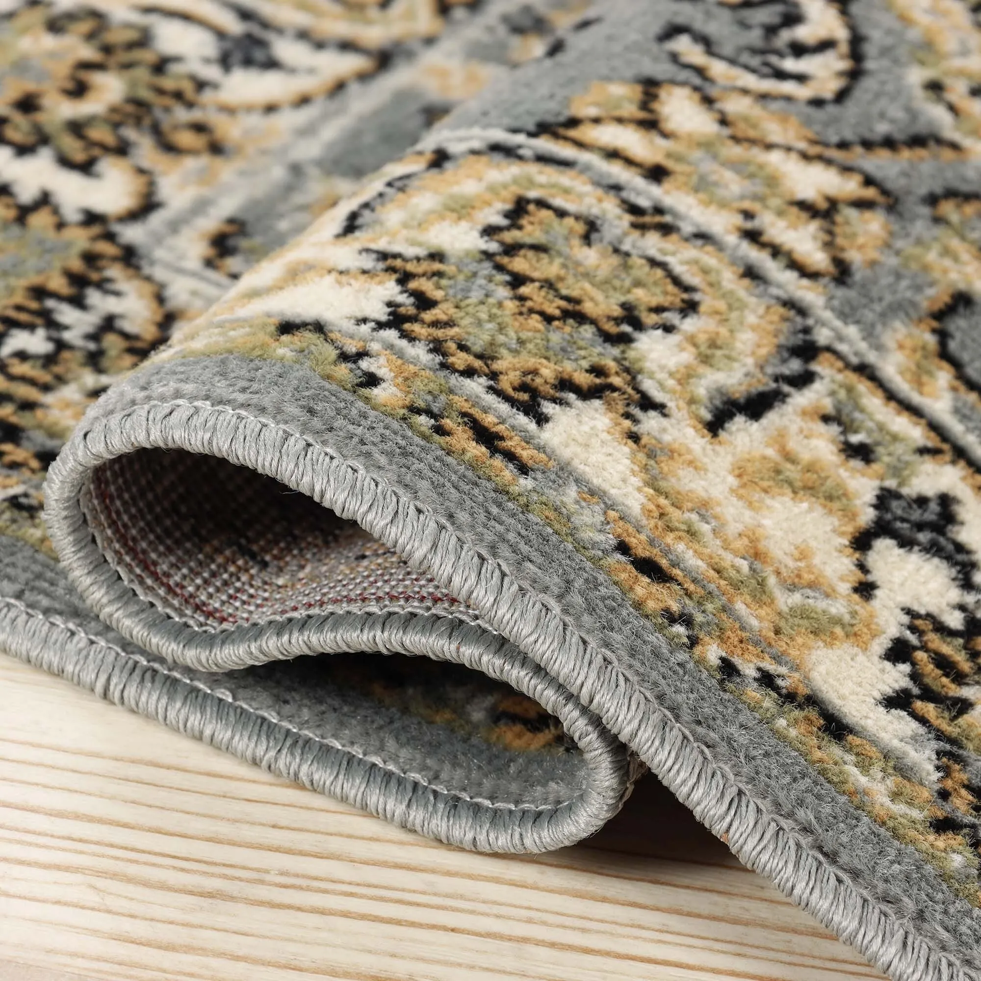 Superior Lille Traditional Floral Indoor Runner or Area Rug