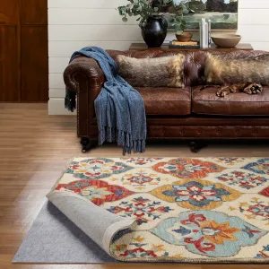 Superior Lima Non-Slip Floor Protector Felt Rubber Indoor Area Rug Pad - Neutral Grey