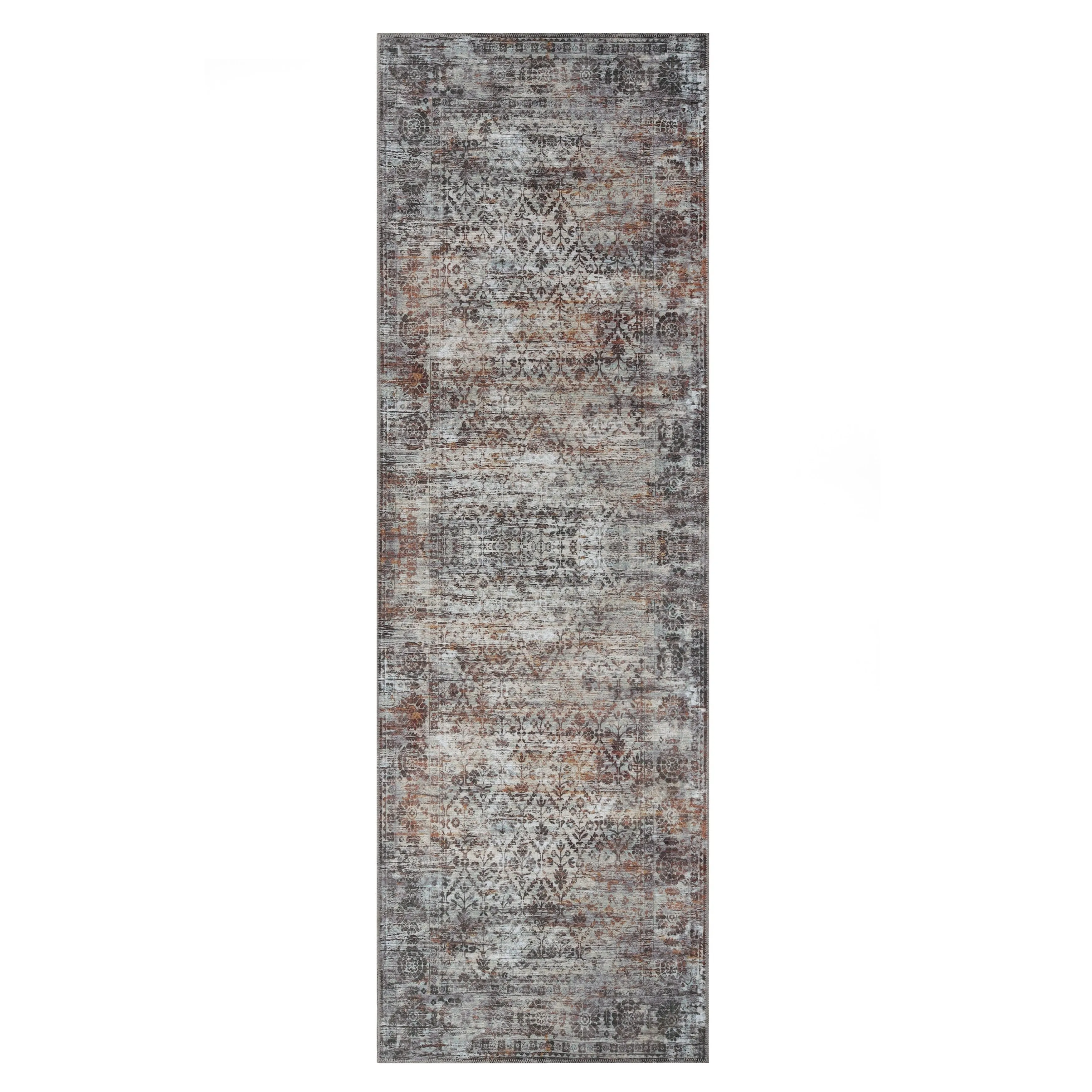 Superior Macaw Lattice Non-Slip Machine Washable Indoor Area Rug or Runner