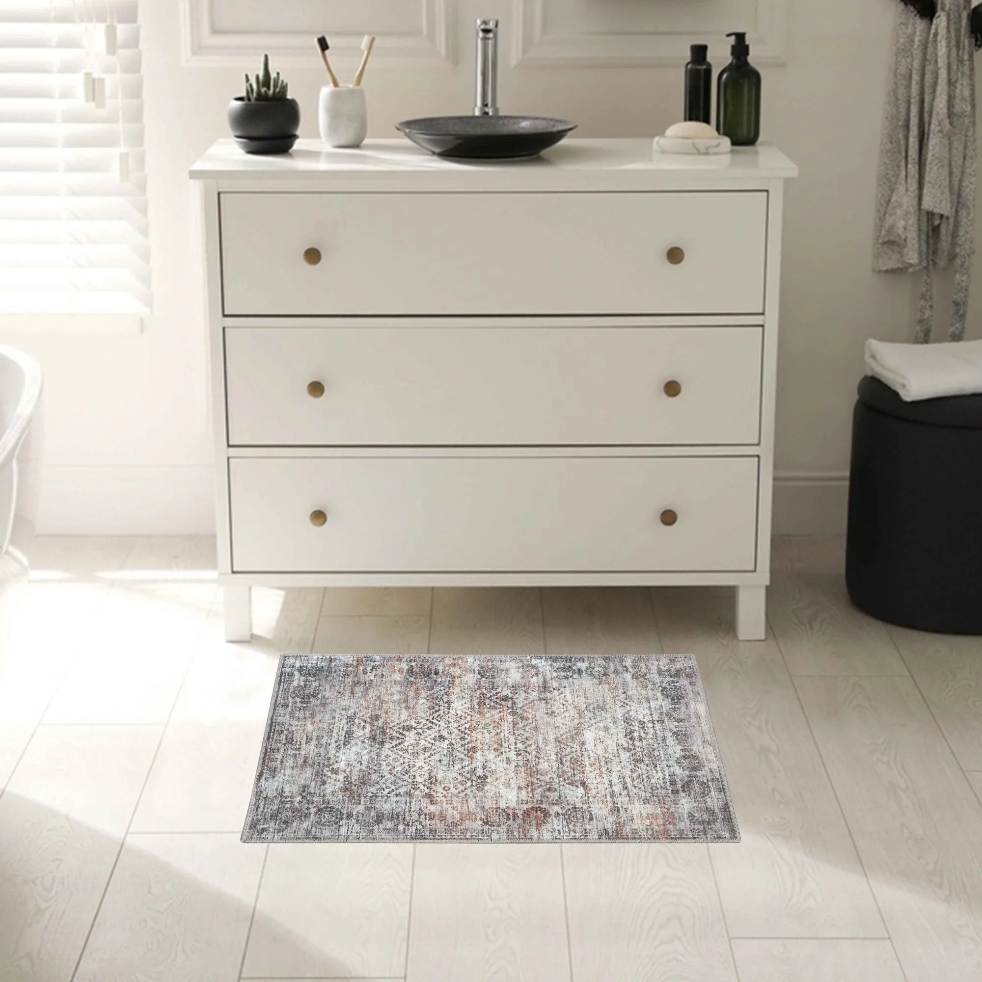 Superior Macaw Lattice Non-Slip Machine Washable Indoor Area Rug or Runner