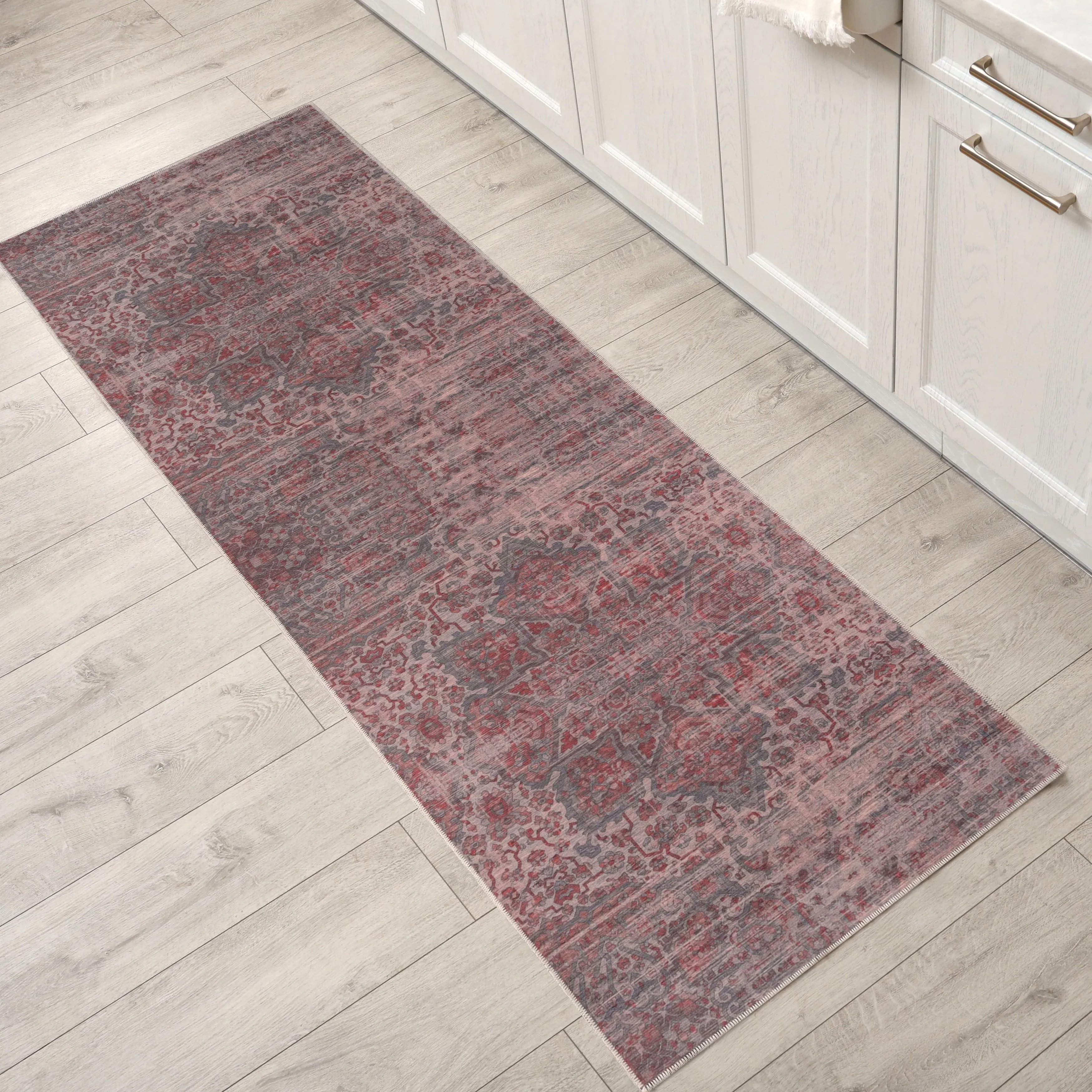 Superior Manakin Boho Non-Slip Machine Washable Indoor Area Rug or Runner
