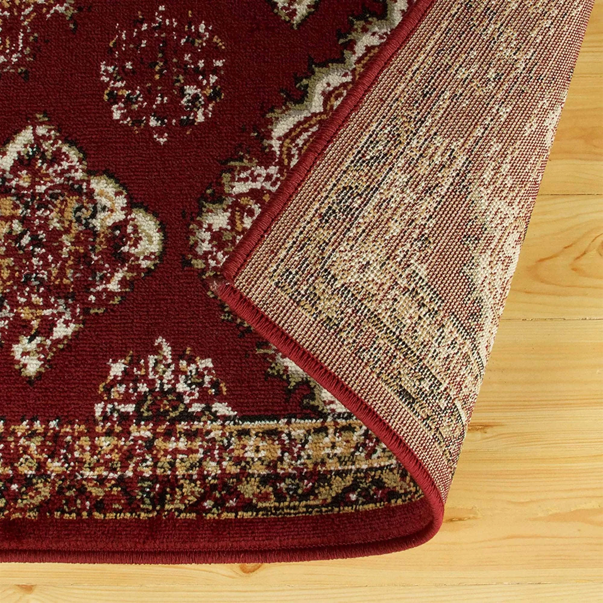 Superior Mayfair Distressed Damask Indoor Runner or Area Rug