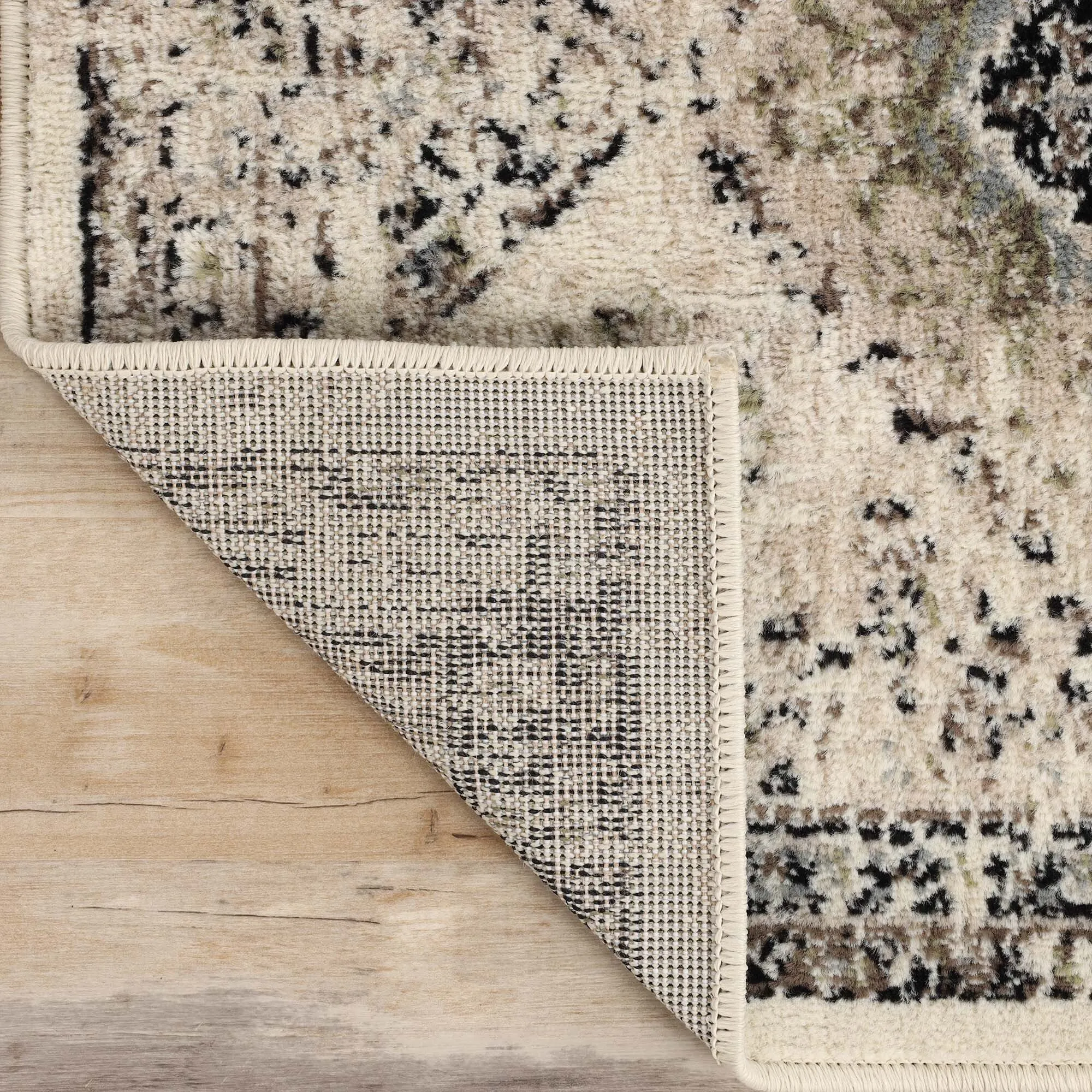 Superior Mayfair Distressed Damask Indoor Runner or Area Rug
