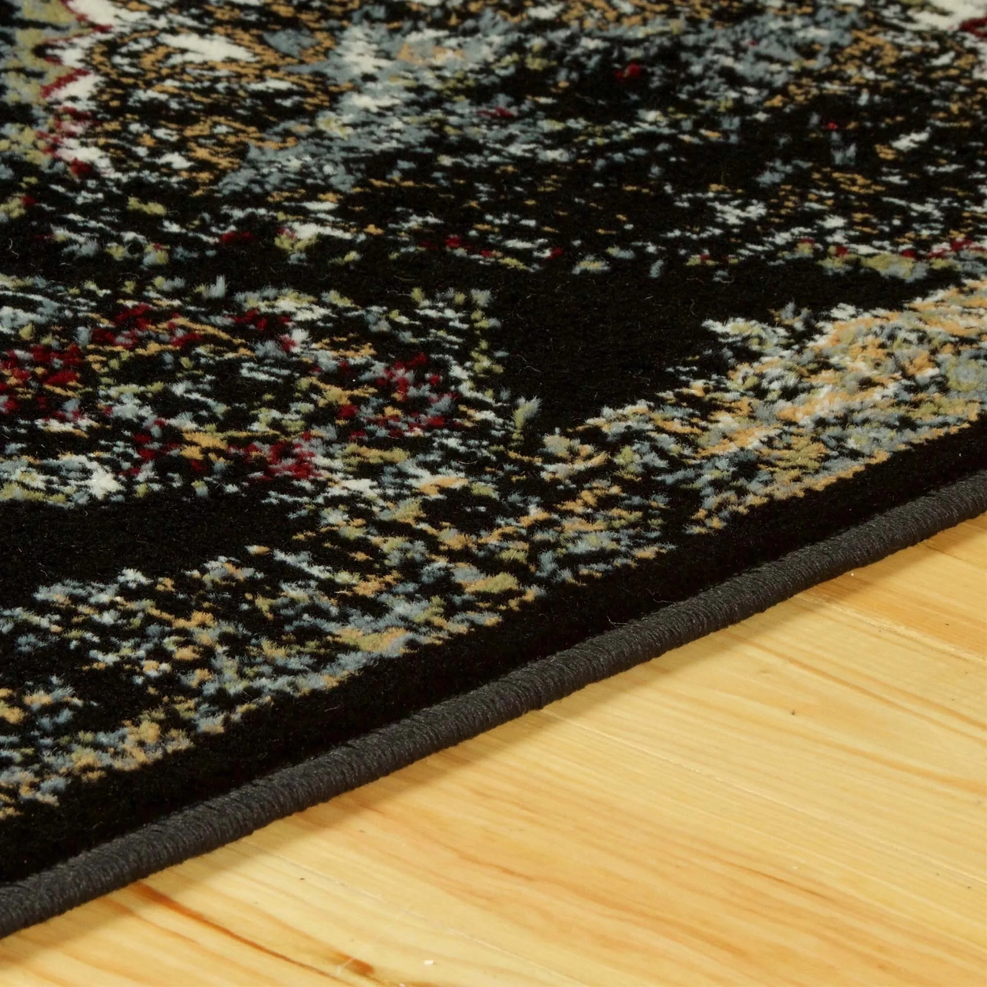 Superior Mayfair Distressed Damask Indoor Runner or Area Rug