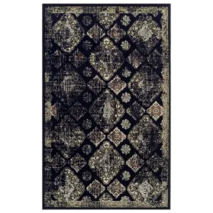 Superior Mayfair Distressed Damask Indoor Runner or Area Rug