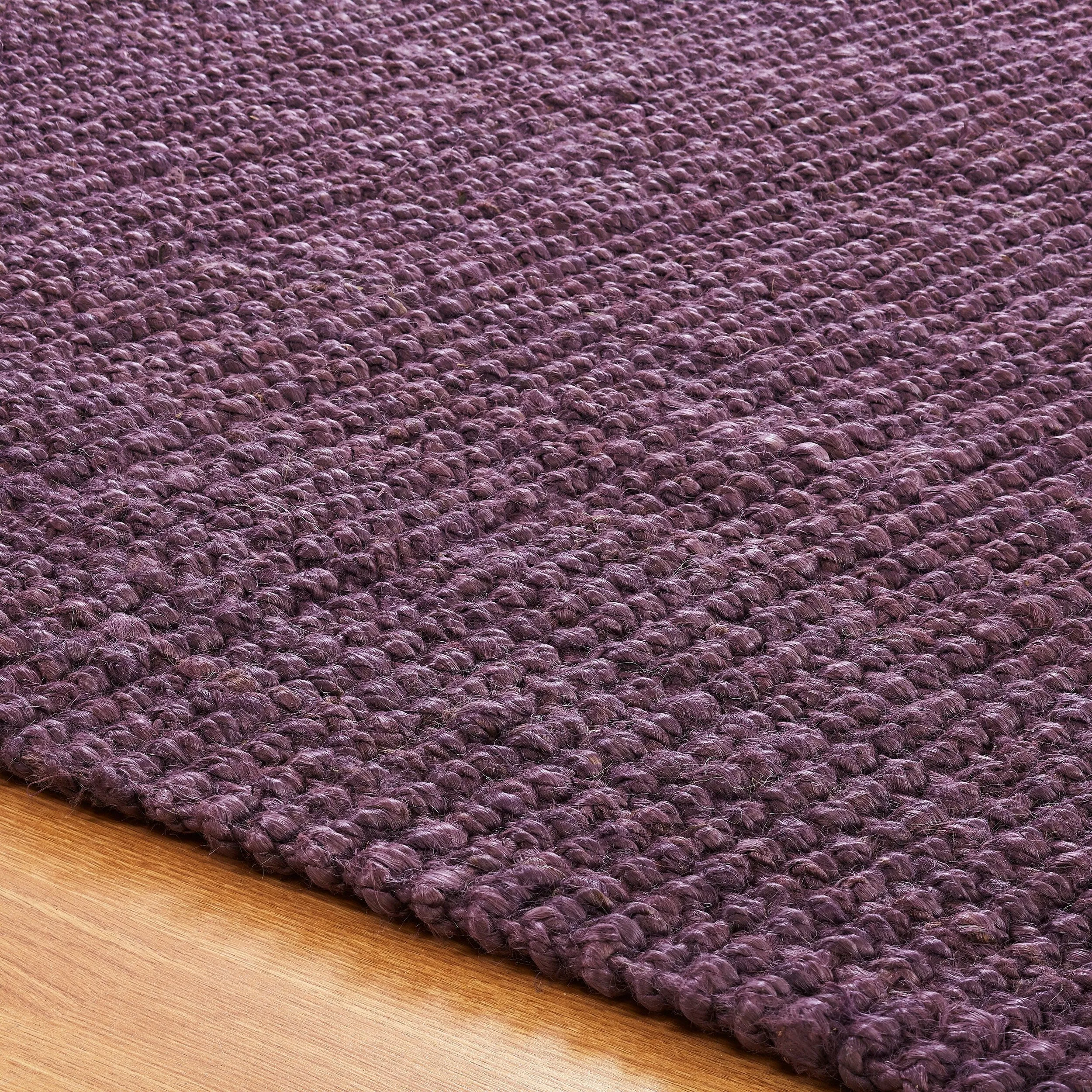 Superior Modern Coastal Rustic Handwoven Braided Jute Indoor Area Rug