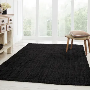 Superior Modern Coastal Rustic Handwoven Braided Jute Indoor Area Rug