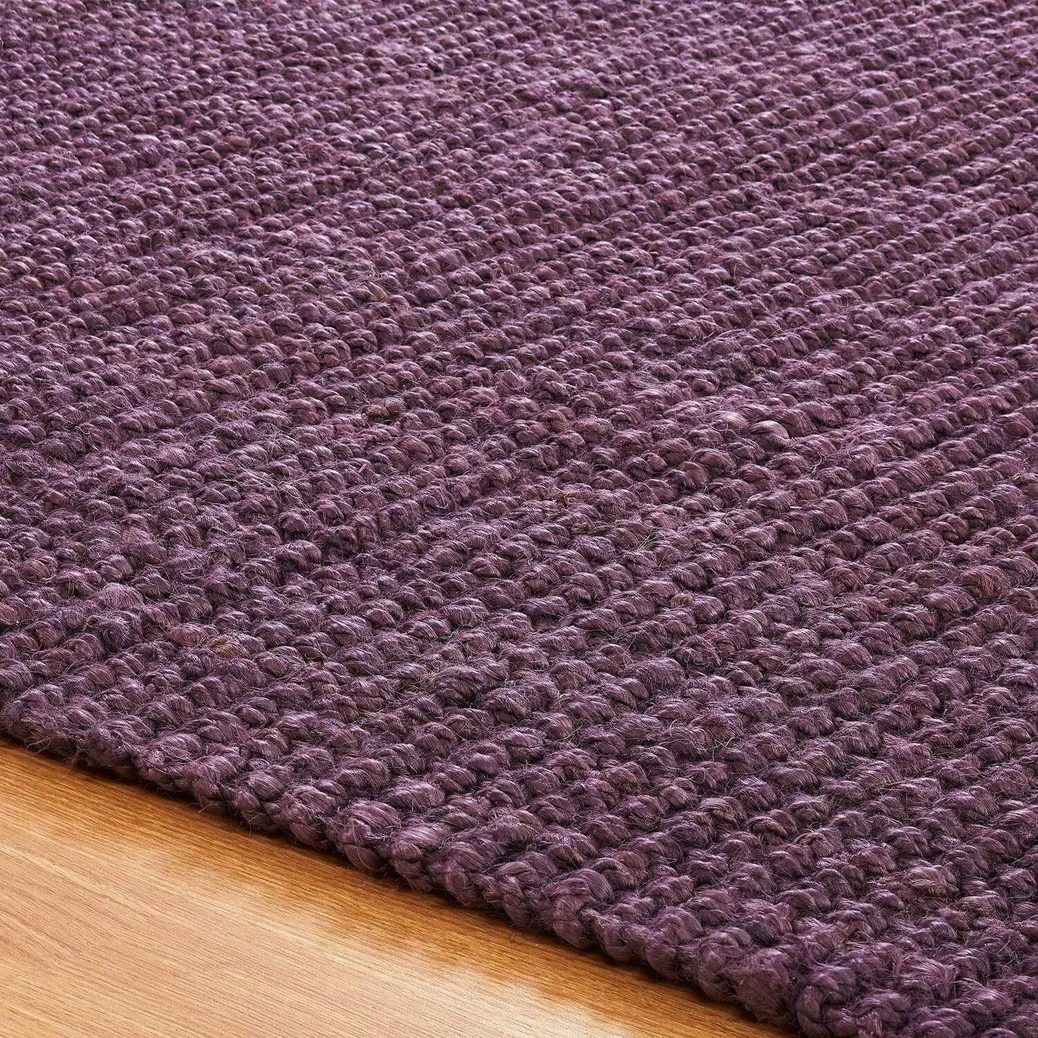 Superior Modern Coastal Rustic Handwoven Braided Jute Indoor Area Rug
