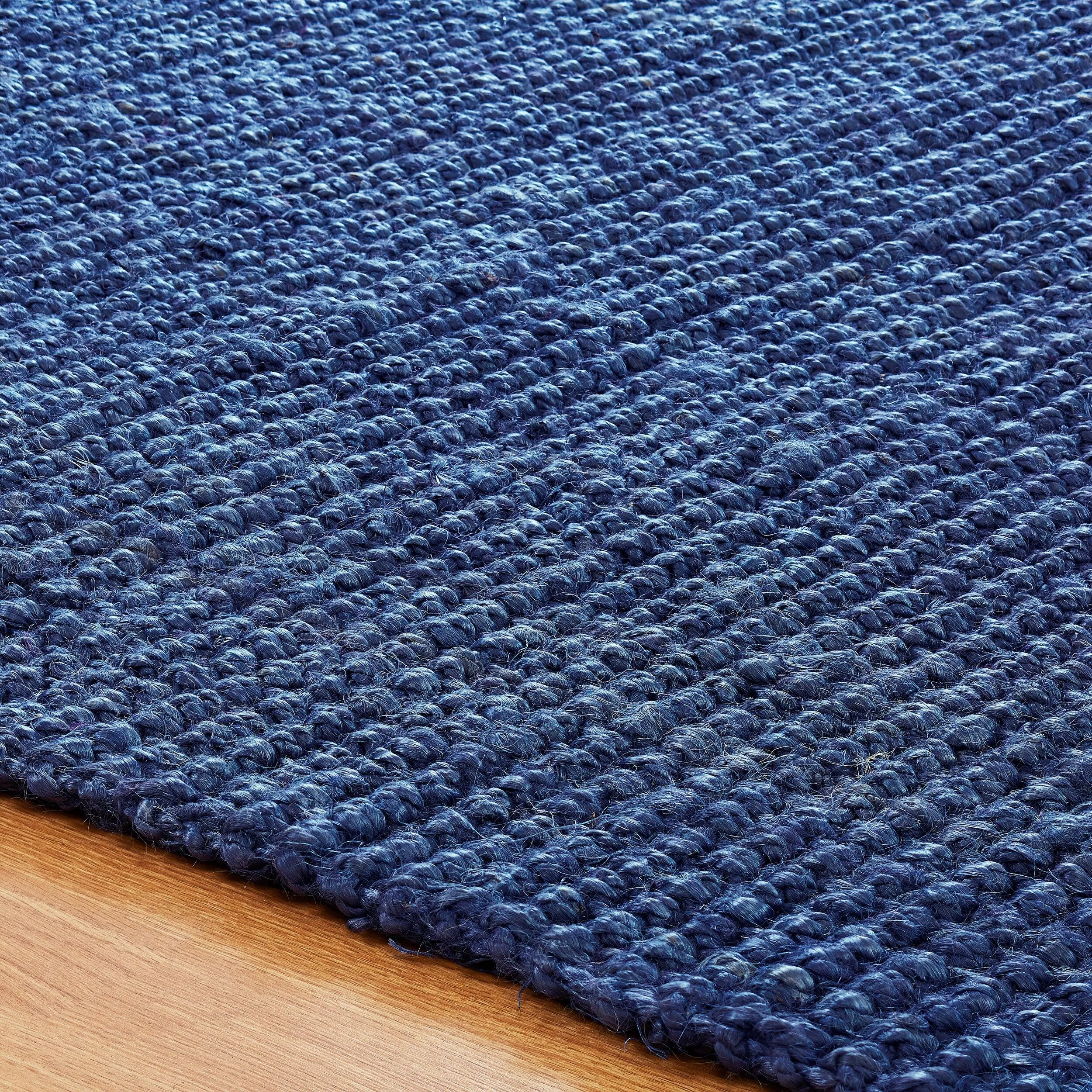 Superior Modern Coastal Rustic Handwoven Braided Jute Indoor Area Rug