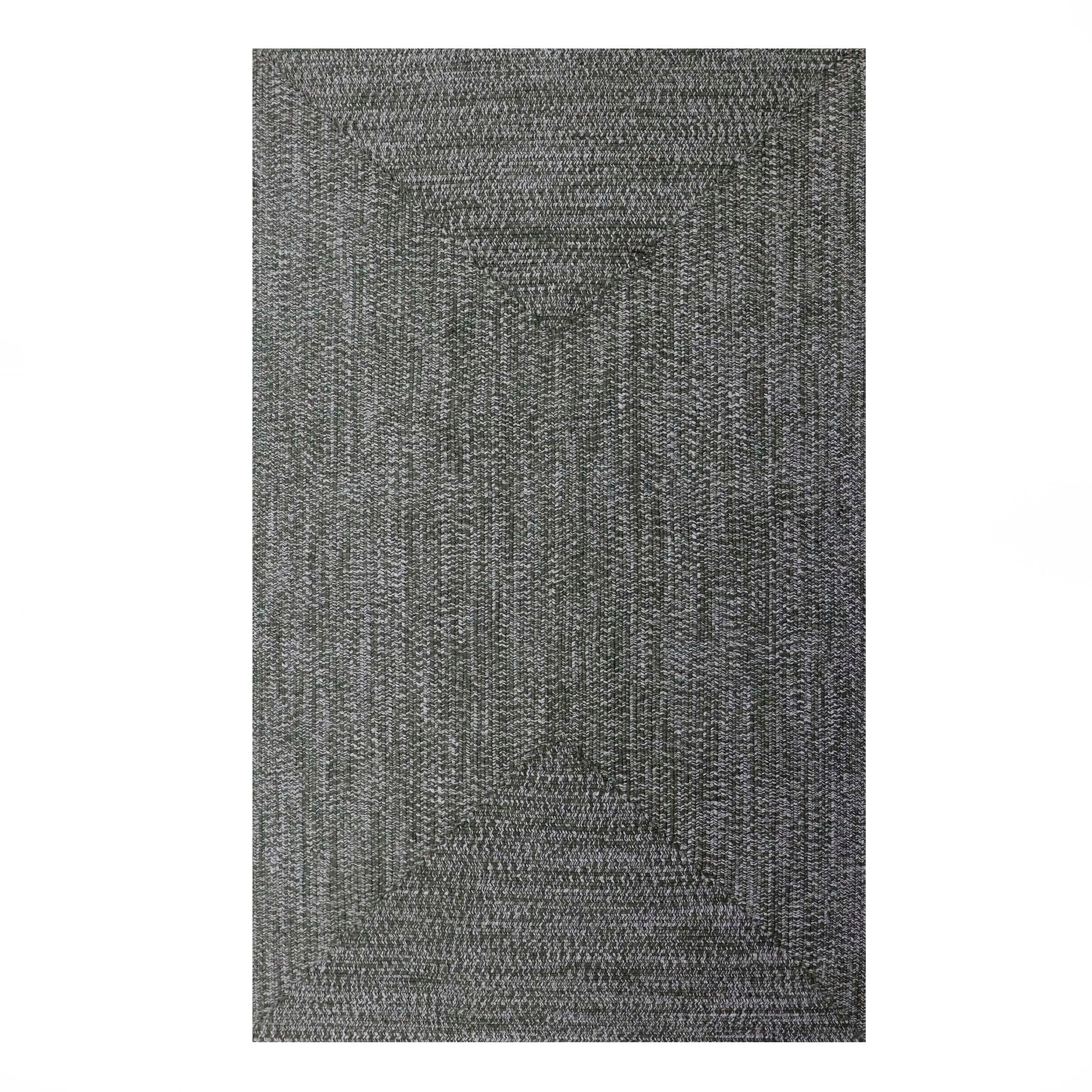 Superior Modern Rustic Bohemian Reversible Multi-Tone Braided Indoor Outdoor Area Rug