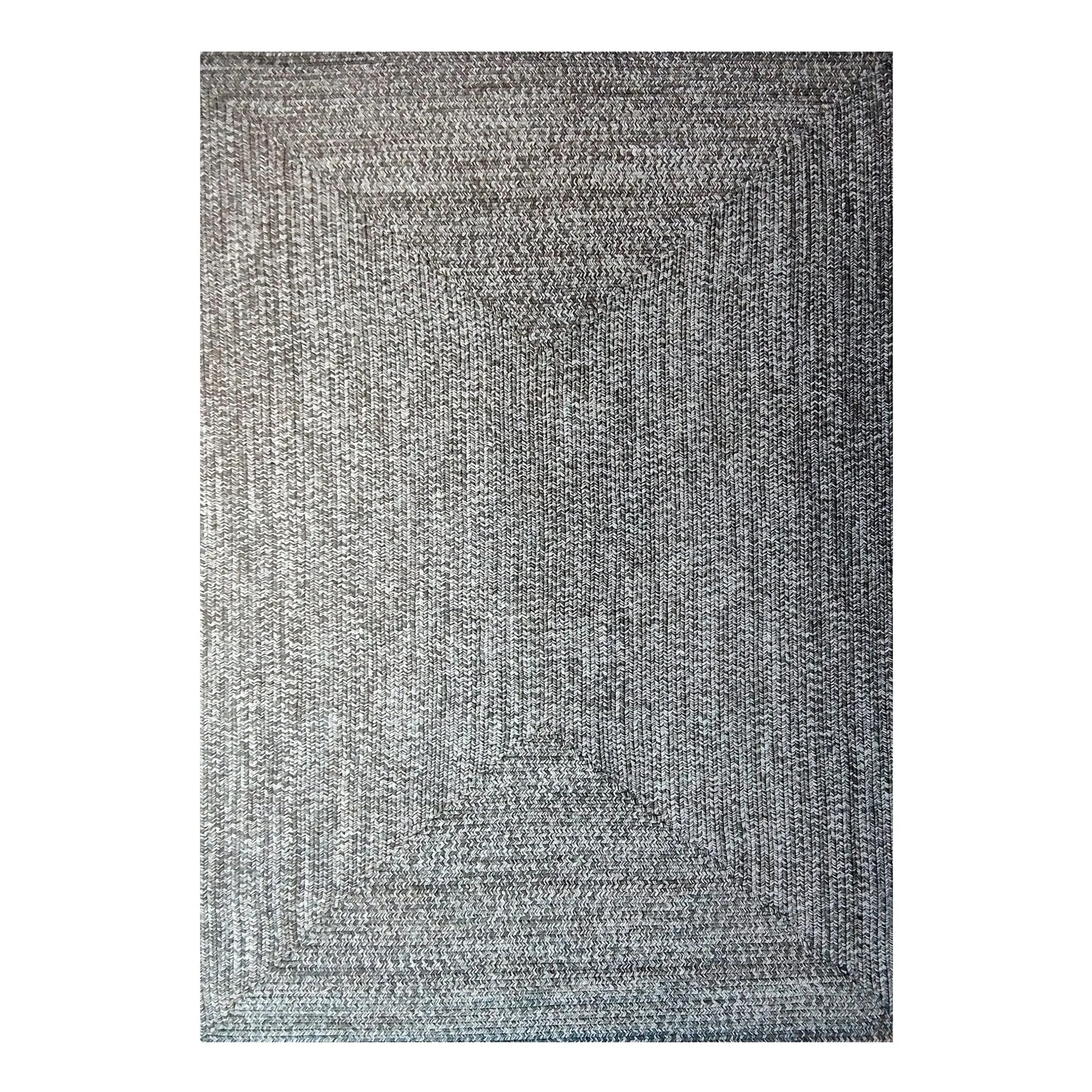 Superior Modern Rustic Bohemian Reversible Multi-Tone Braided Indoor Outdoor Area Rug