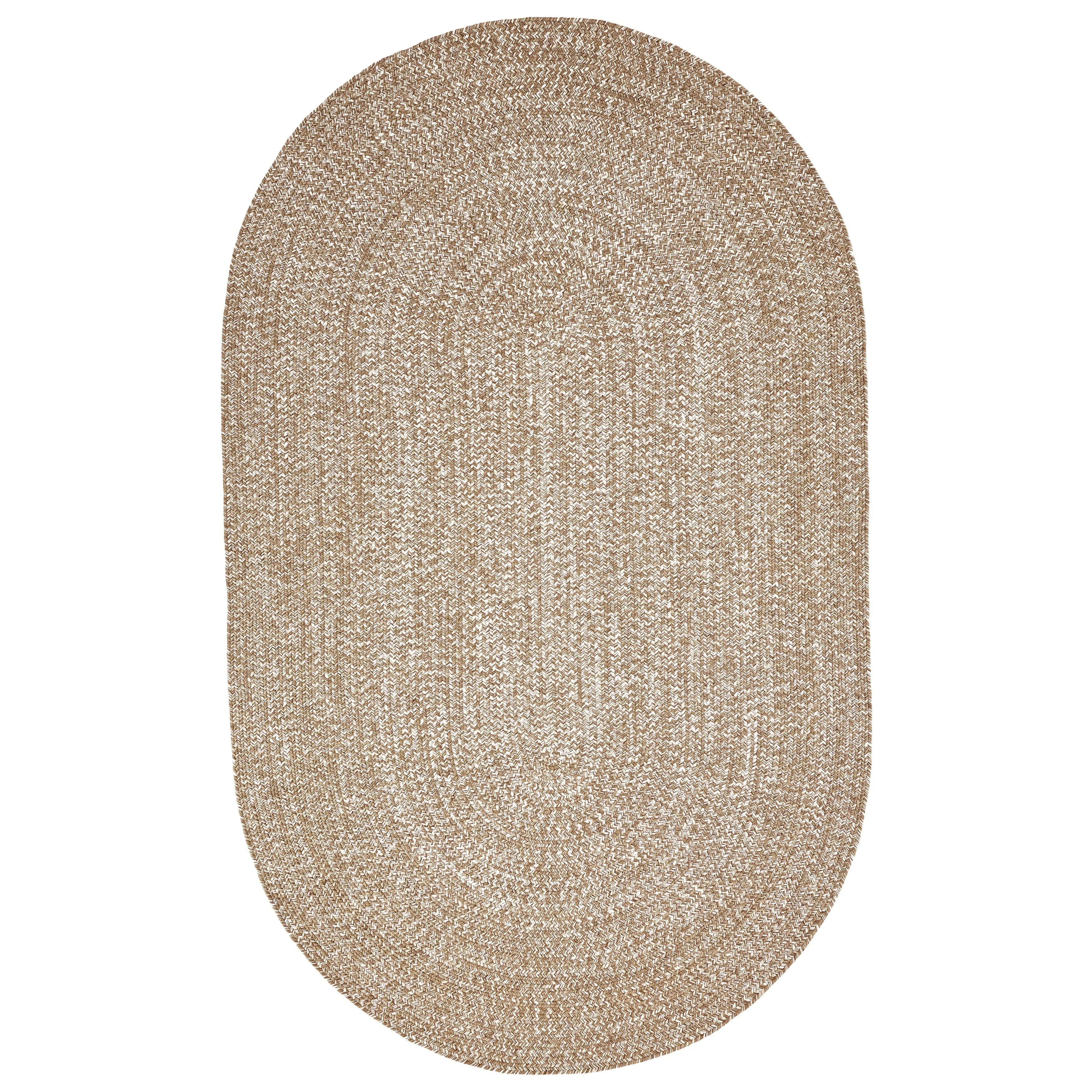 Superior Modern Rustic Bohemian Reversible Multi-Tone Braided Indoor Outdoor Area Rug