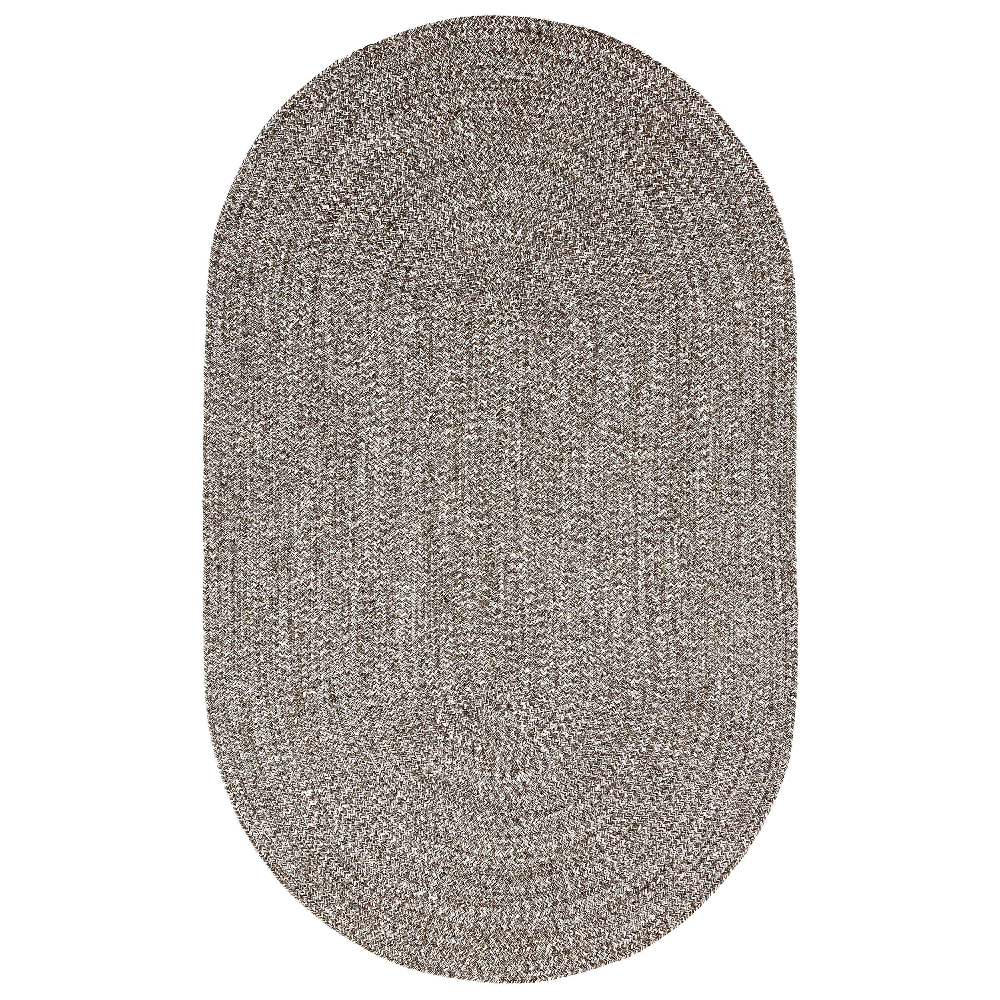 Superior Modern Rustic Bohemian Reversible Multi-Tone Braided Indoor Outdoor Area Rug