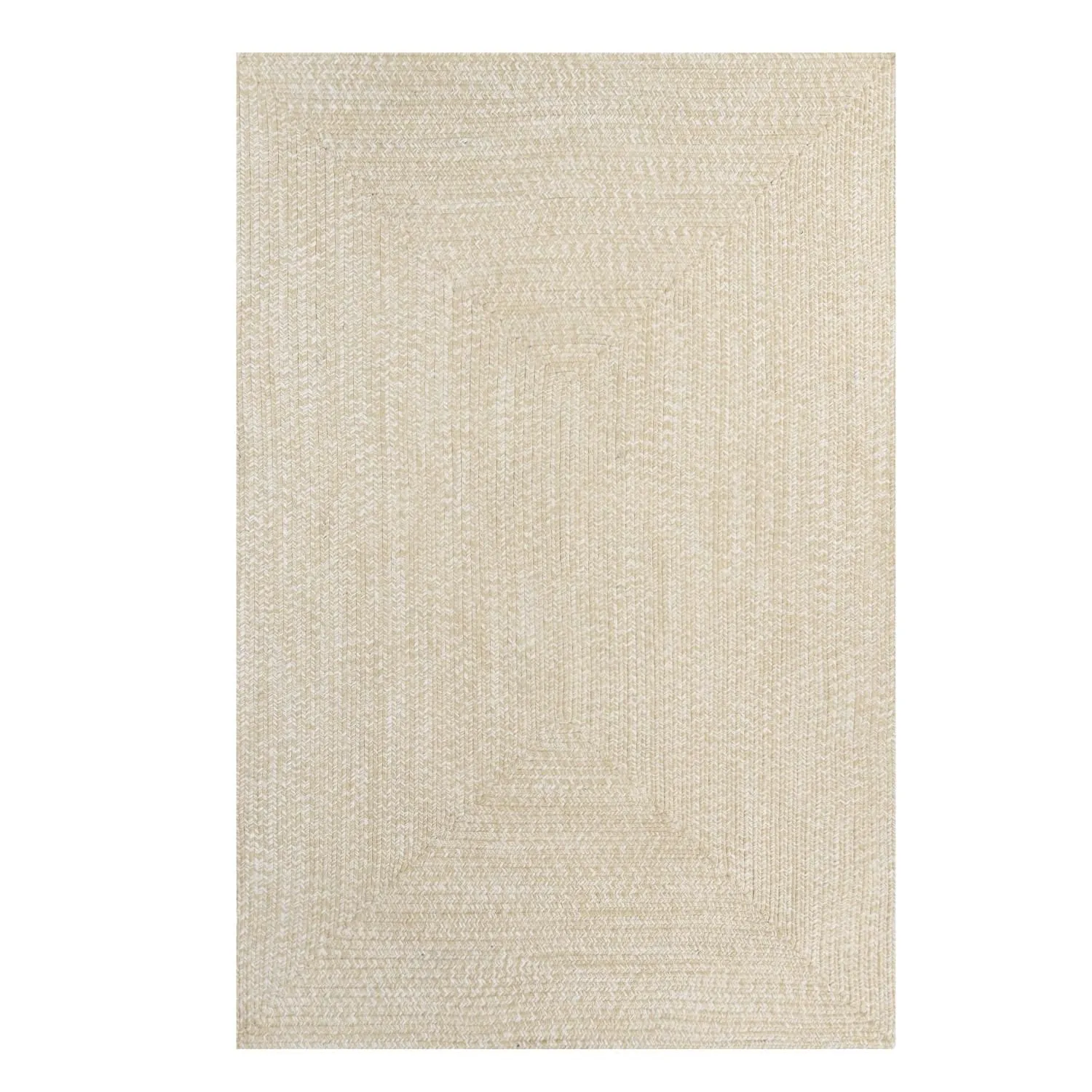 Superior Modern Rustic Bohemian Reversible Multi-Tone Braided Indoor Outdoor Area Rug