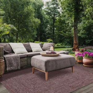 Superior Modern Rustic Bohemian Reversible Multi-Tone Braided Indoor Outdoor Area Rug