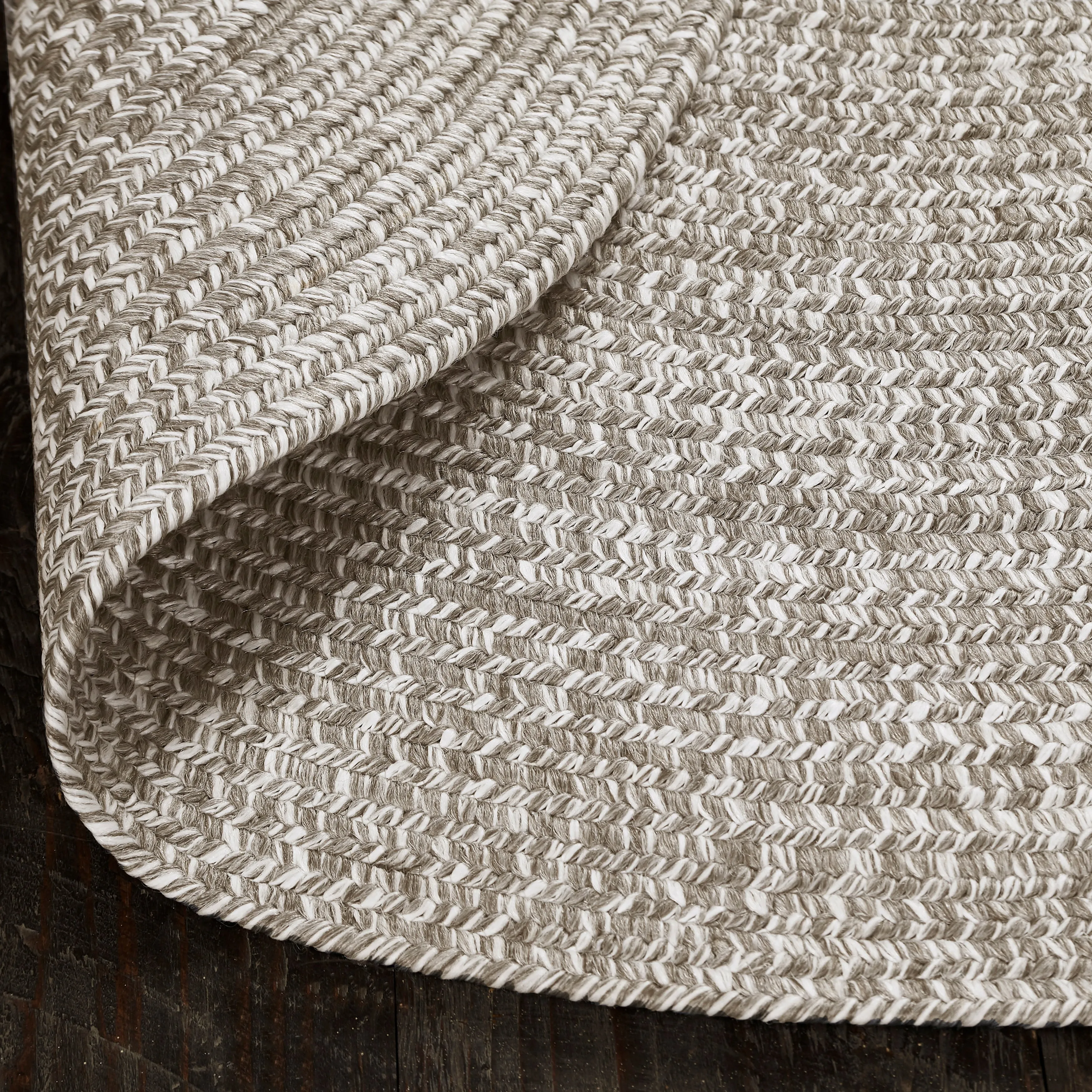 Superior Modern Rustic Bohemian Reversible Multi-Tone Braided Indoor Outdoor Area Rug