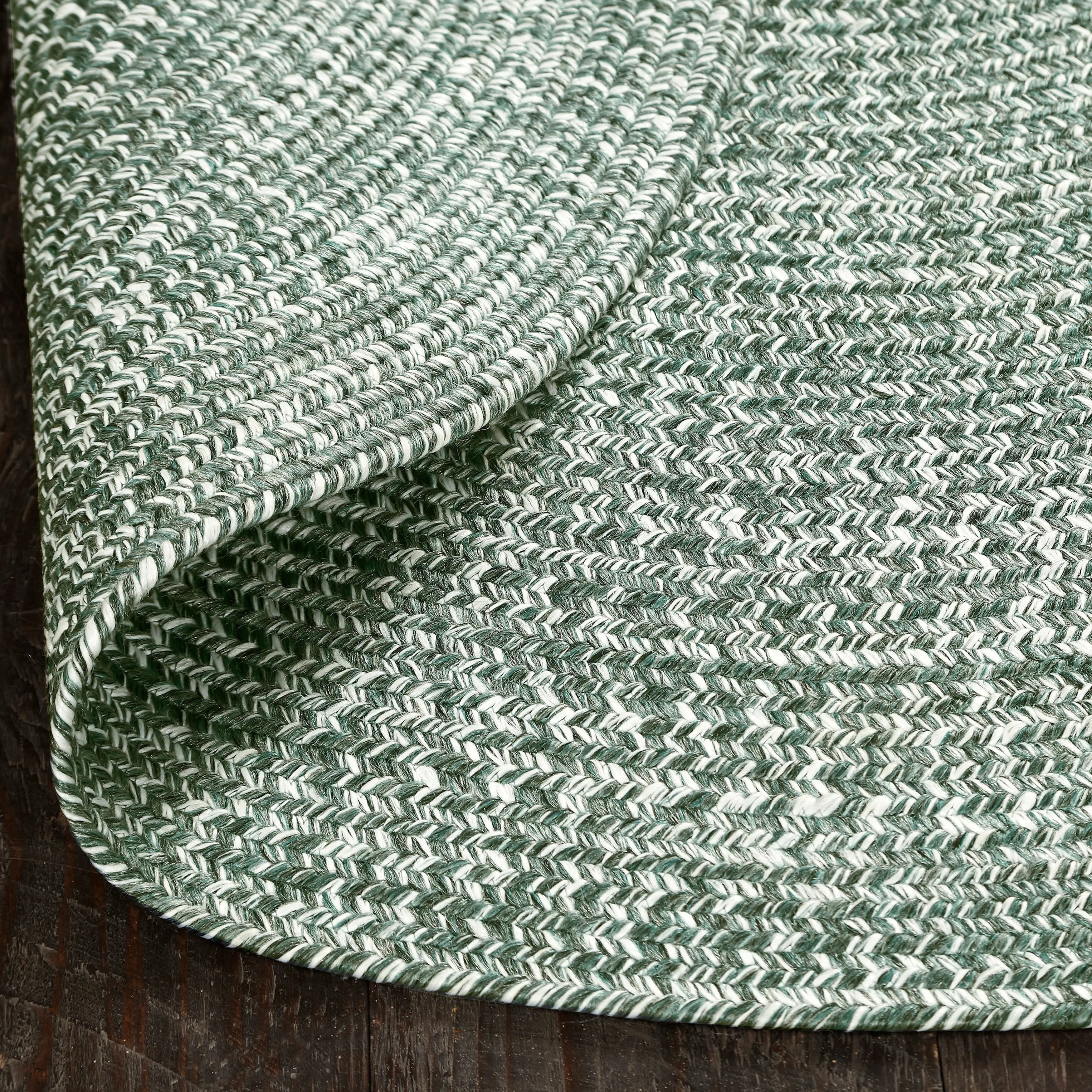 Superior Modern Rustic Bohemian Reversible Multi-Tone Braided Indoor Outdoor Area Rug