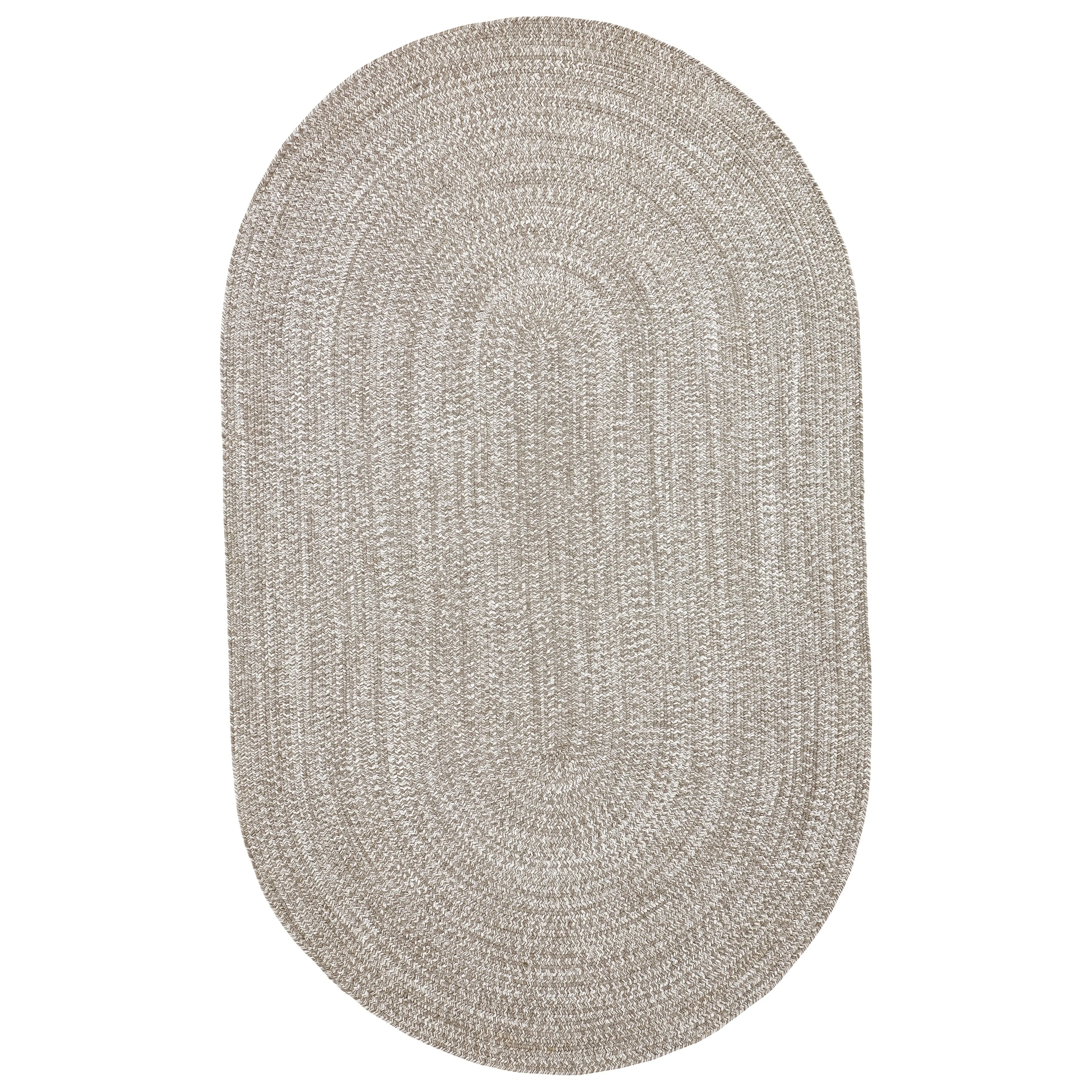 Superior Modern Rustic Bohemian Reversible Multi-Tone Braided Indoor Outdoor Area Rug