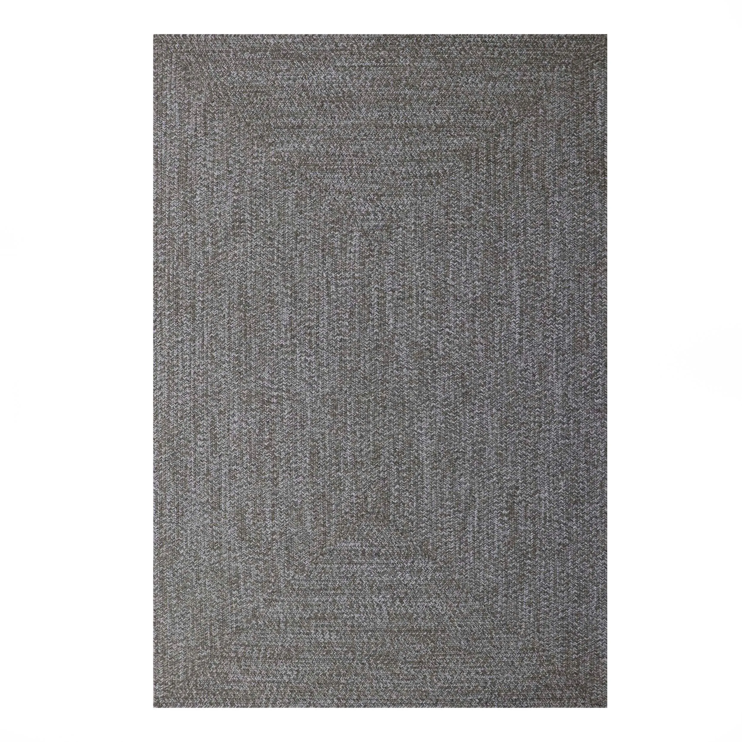 Superior Modern Rustic Bohemian Reversible Multi-Tone Braided Indoor Outdoor Area Rug