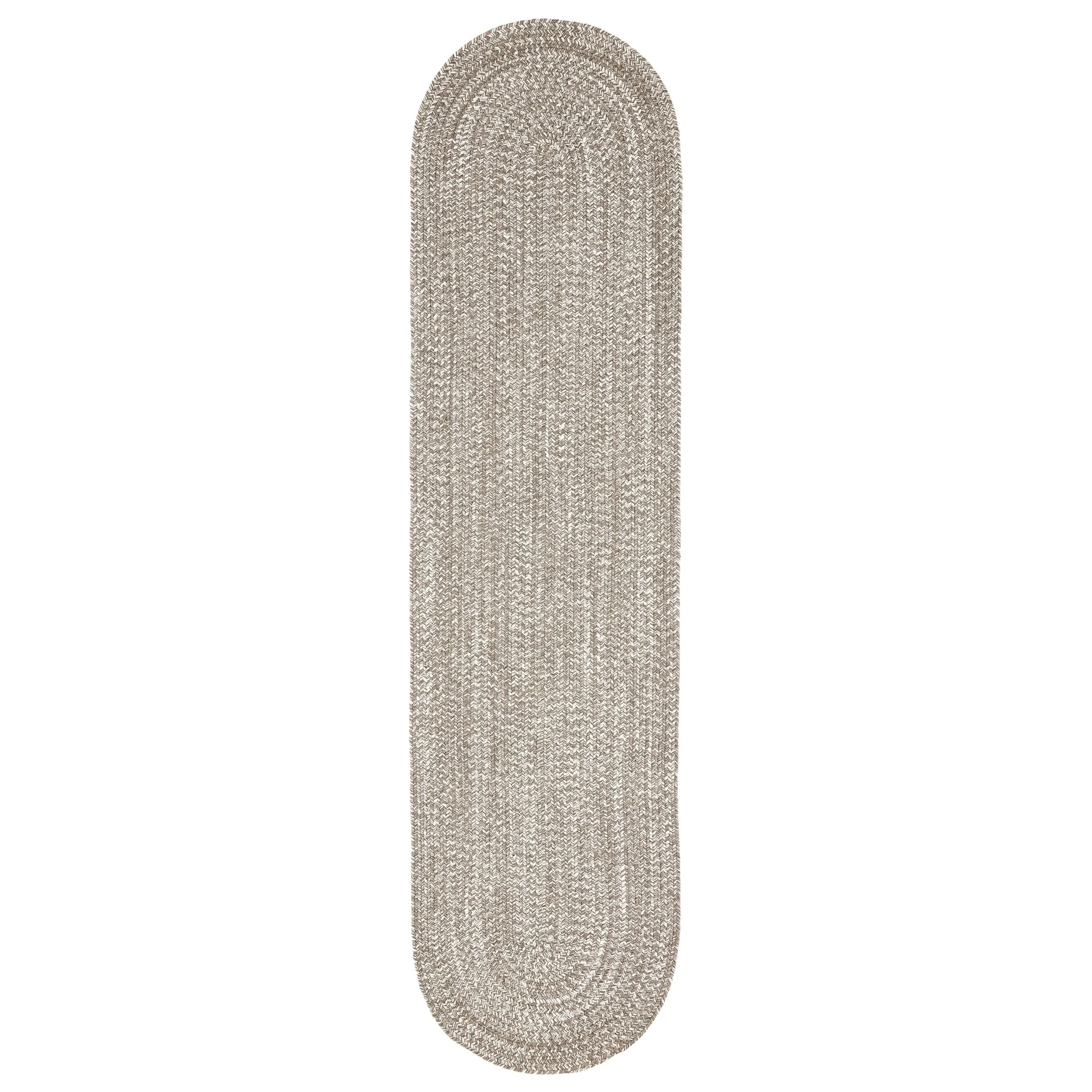 Superior Modern Rustic Bohemian Reversible Multi-Tone Braided Indoor Outdoor Area Rug