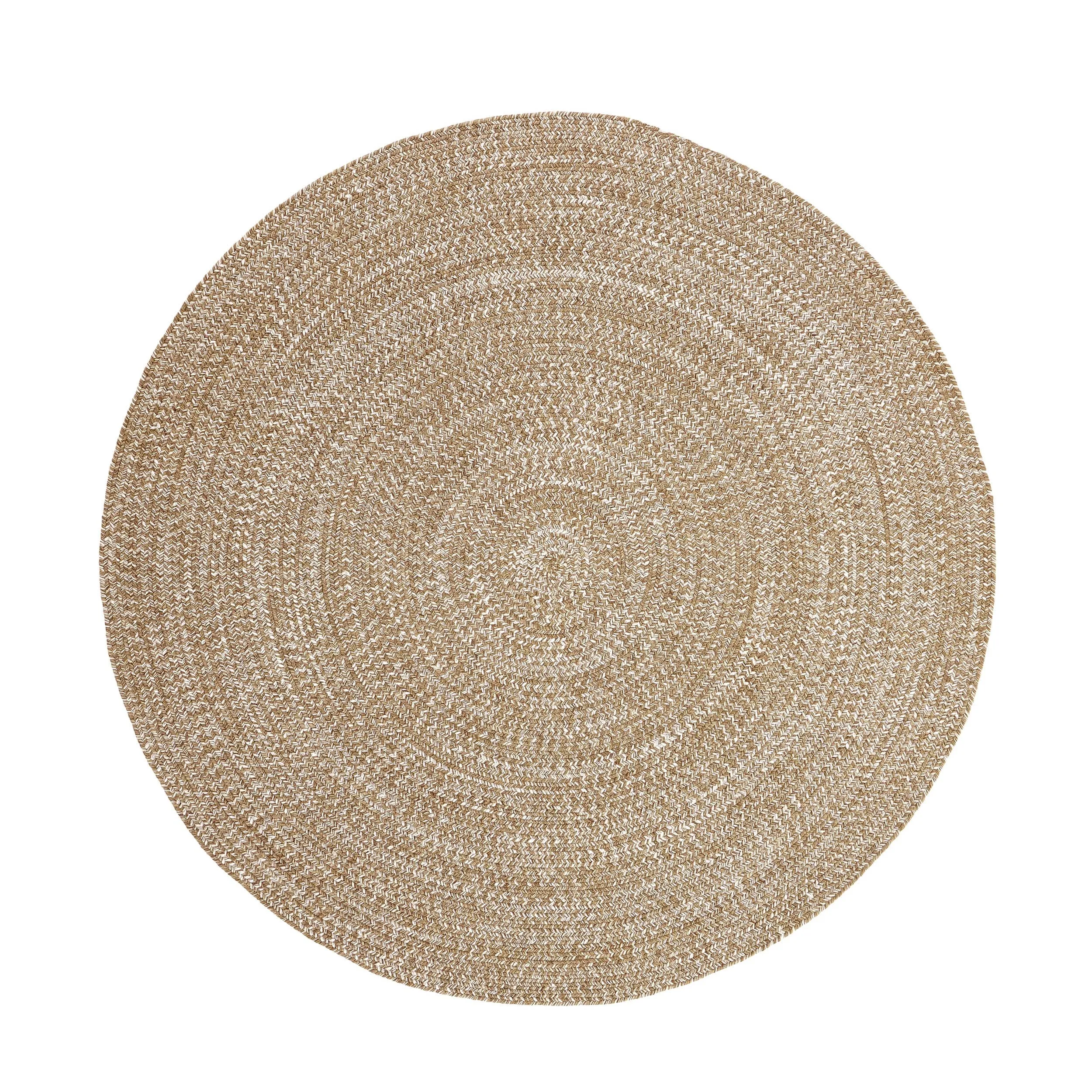 Superior Modern Rustic Bohemian Reversible Multi-Tone Braided Indoor Outdoor Area Rug