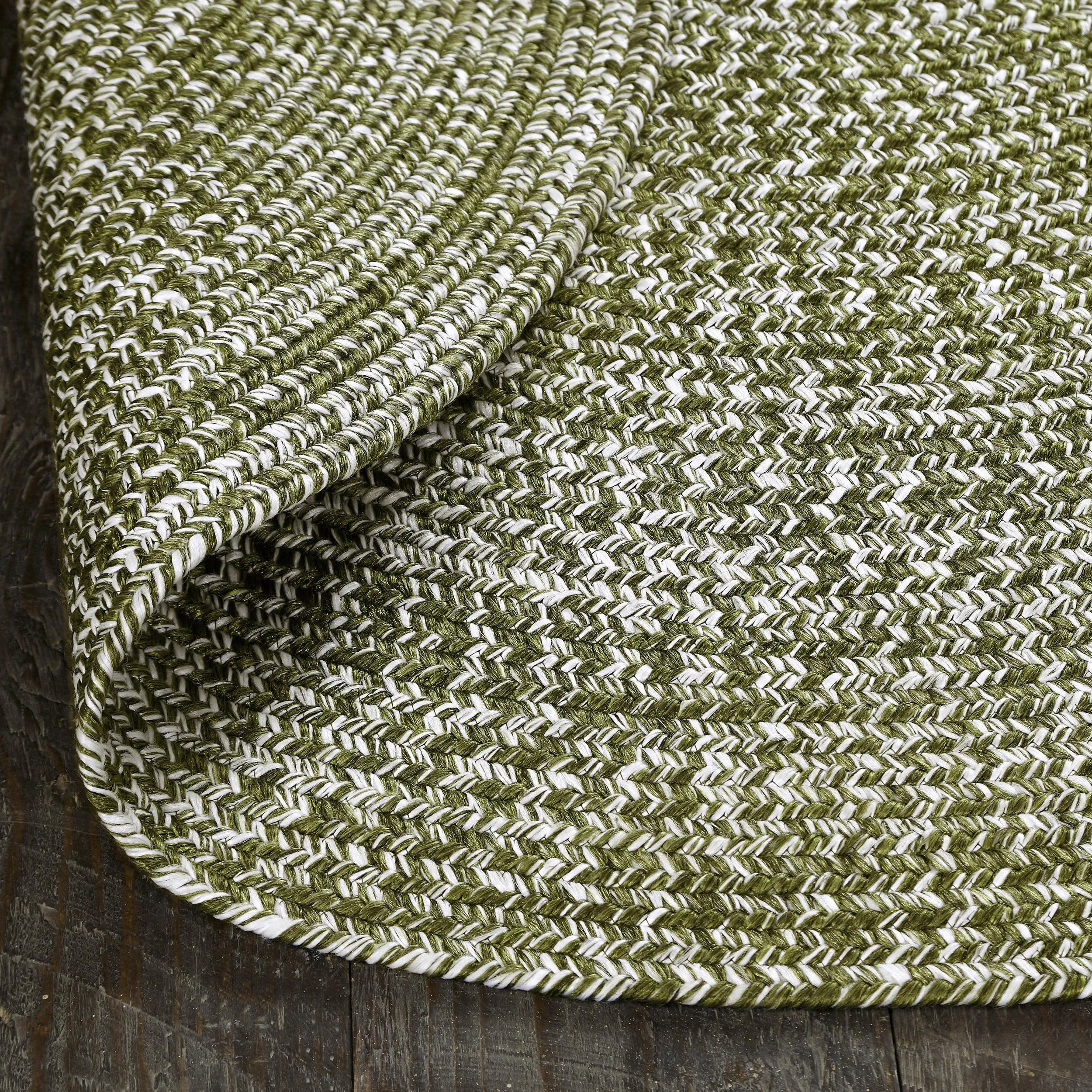 Superior Modern Rustic Bohemian Reversible Multi-Tone Braided Indoor Outdoor Area Rug