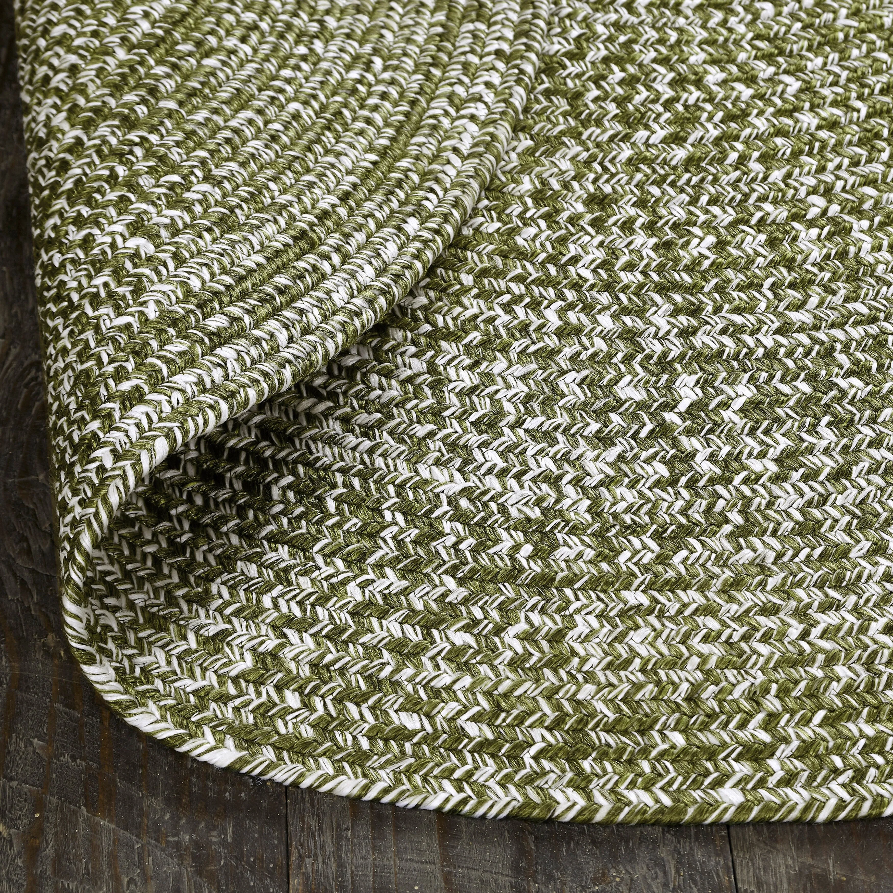 Superior Modern Rustic Bohemian Reversible Multi-Tone Braided Indoor Outdoor Area Rug
