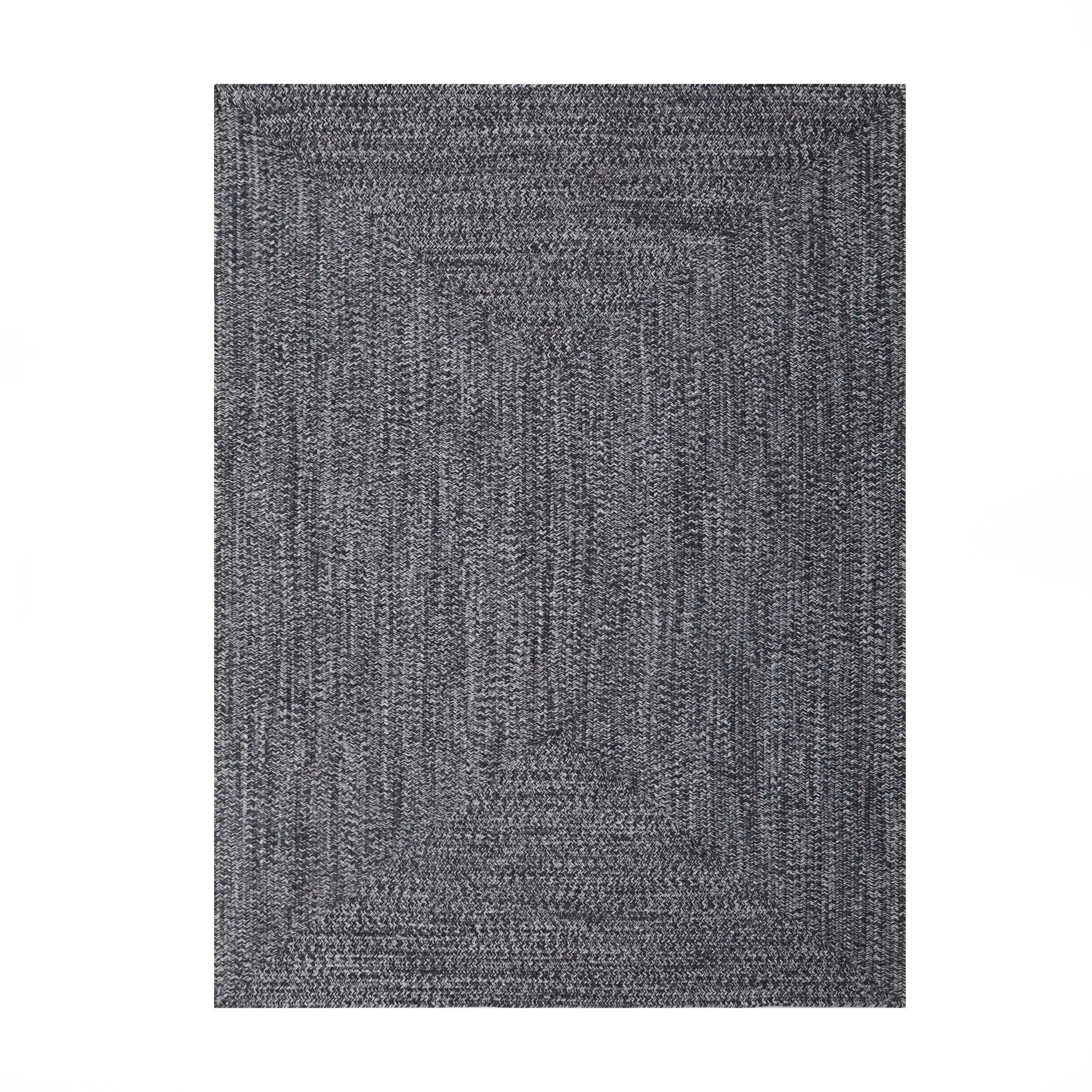 Superior Modern Rustic Bohemian Reversible Multi-Tone Braided Indoor Outdoor Area Rug