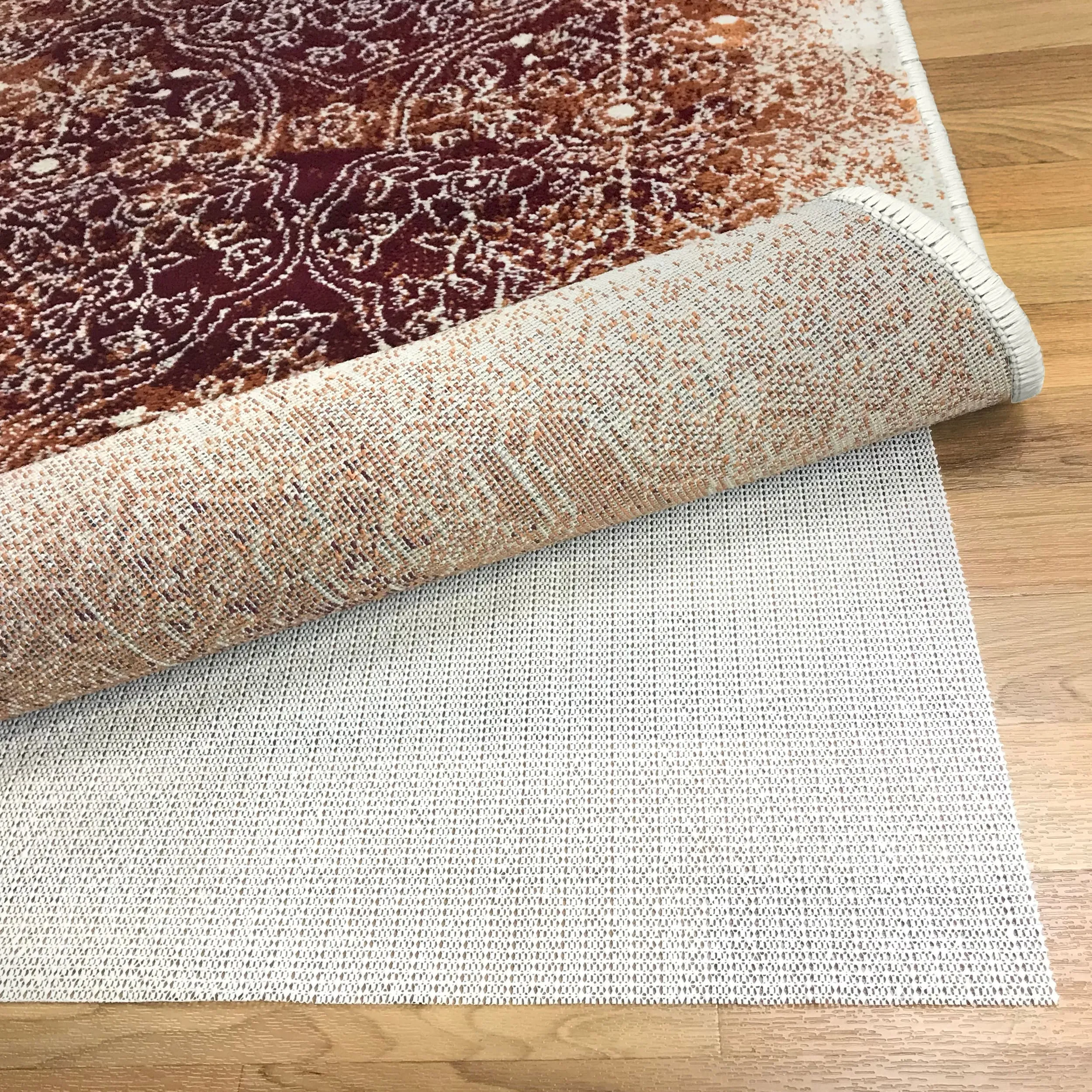 Superior Non-Slip Gripper Mat Floor Protector Indoor Area Rug Pad - Cream