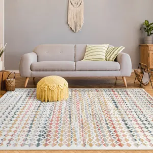 Superior Numair Abstract Geometric Diamonds Indoor Runner or Area Rug