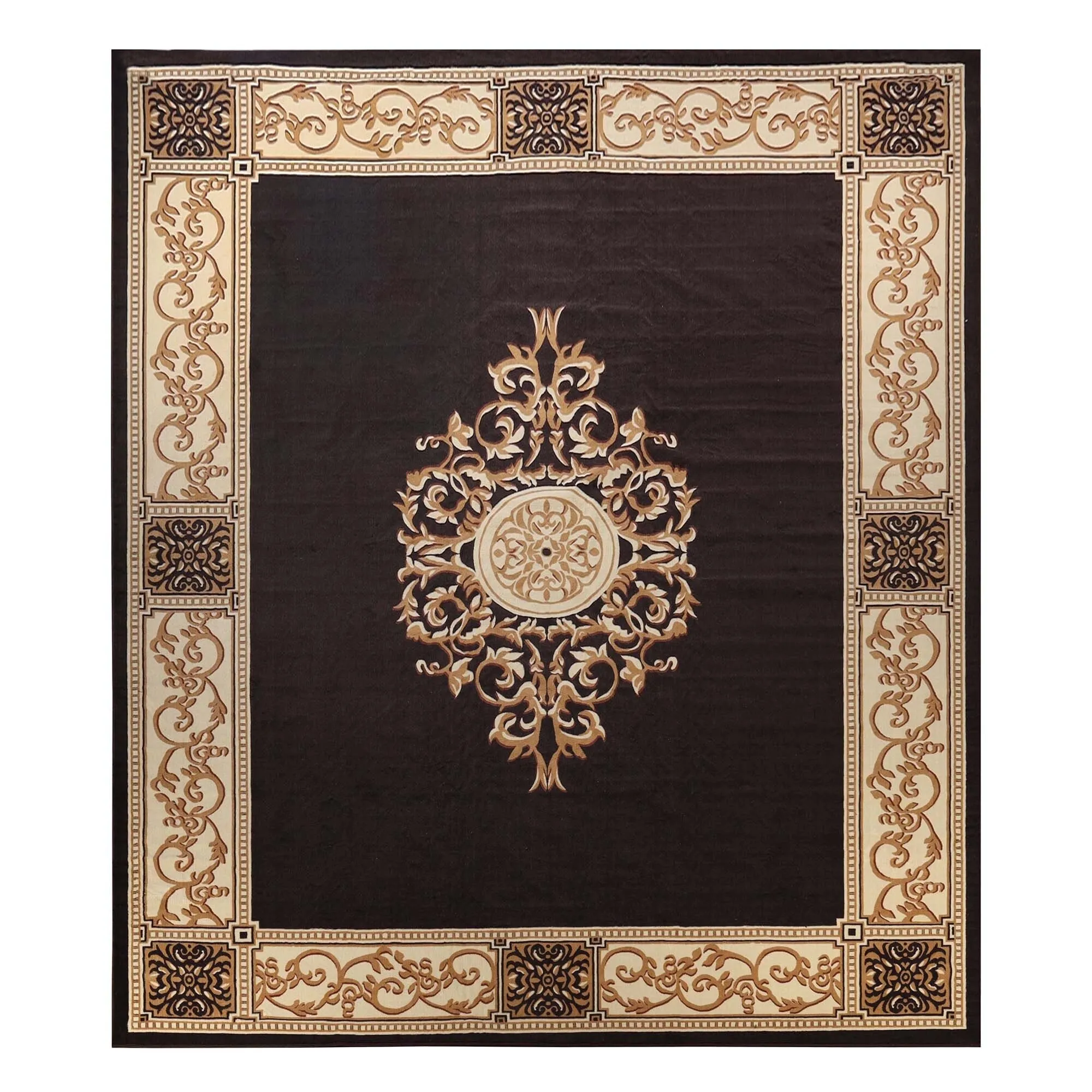 Superior Oversized Medallion Modern Bohemian Indoor Runner or Area Rug