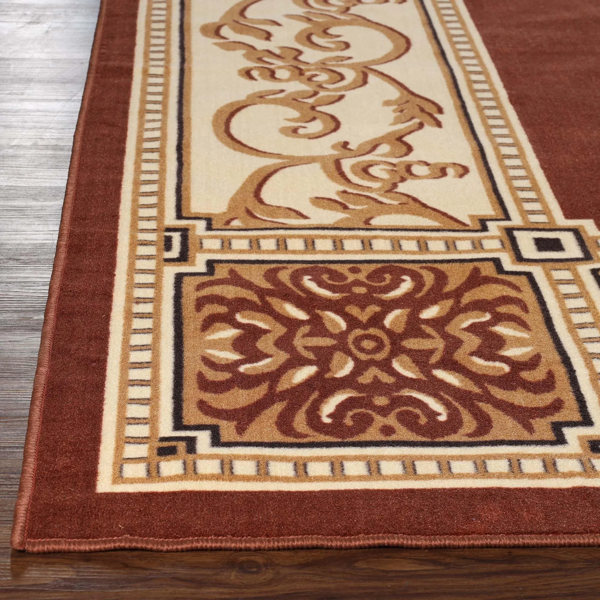 Superior Oversized Medallion Modern Bohemian Indoor Runner or Area Rug